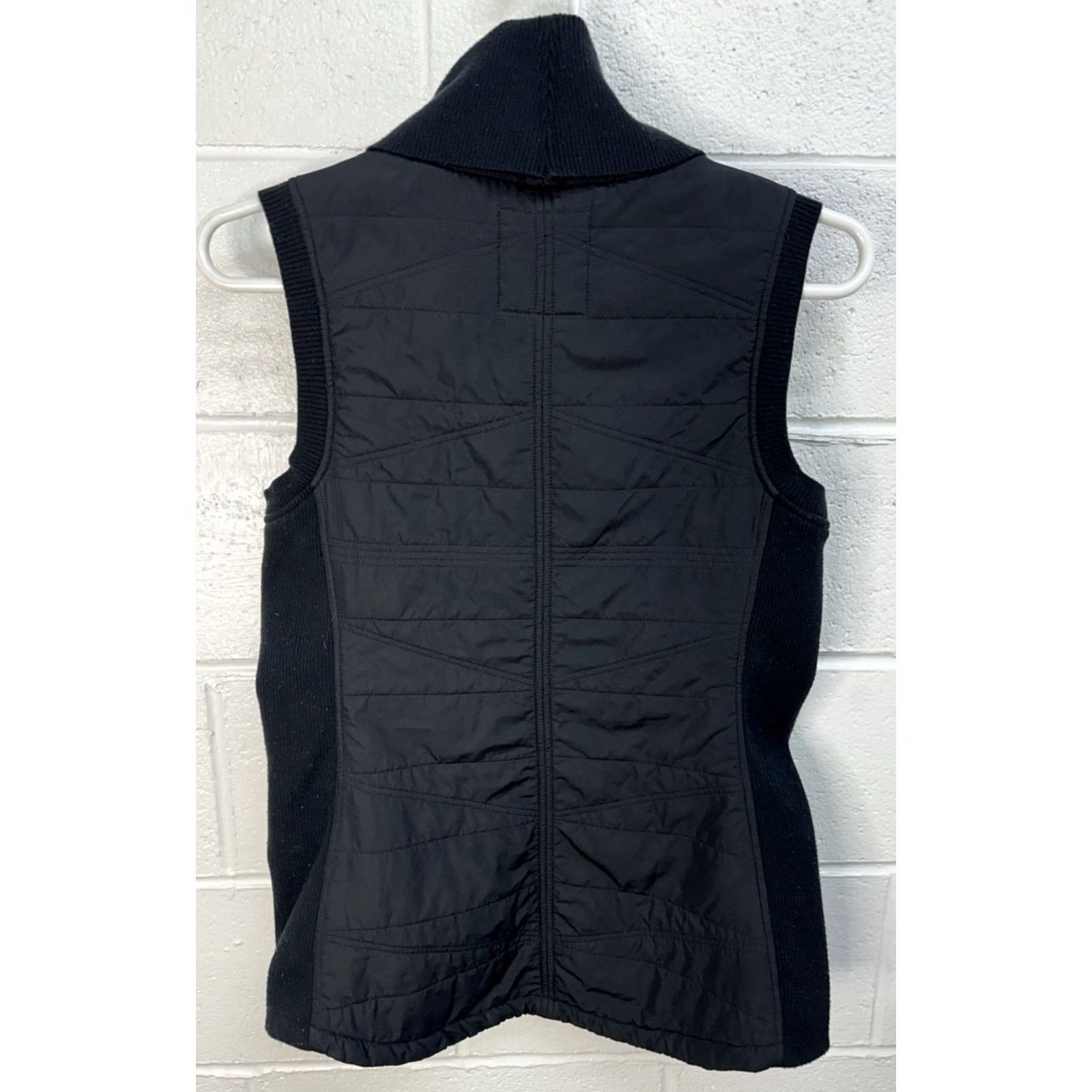Prana prAna Vest Womens Small Black Pullover Quilted Fleece Lined Pockets Casual Size S / US 4 / IT 40 - 3 Thumbnail