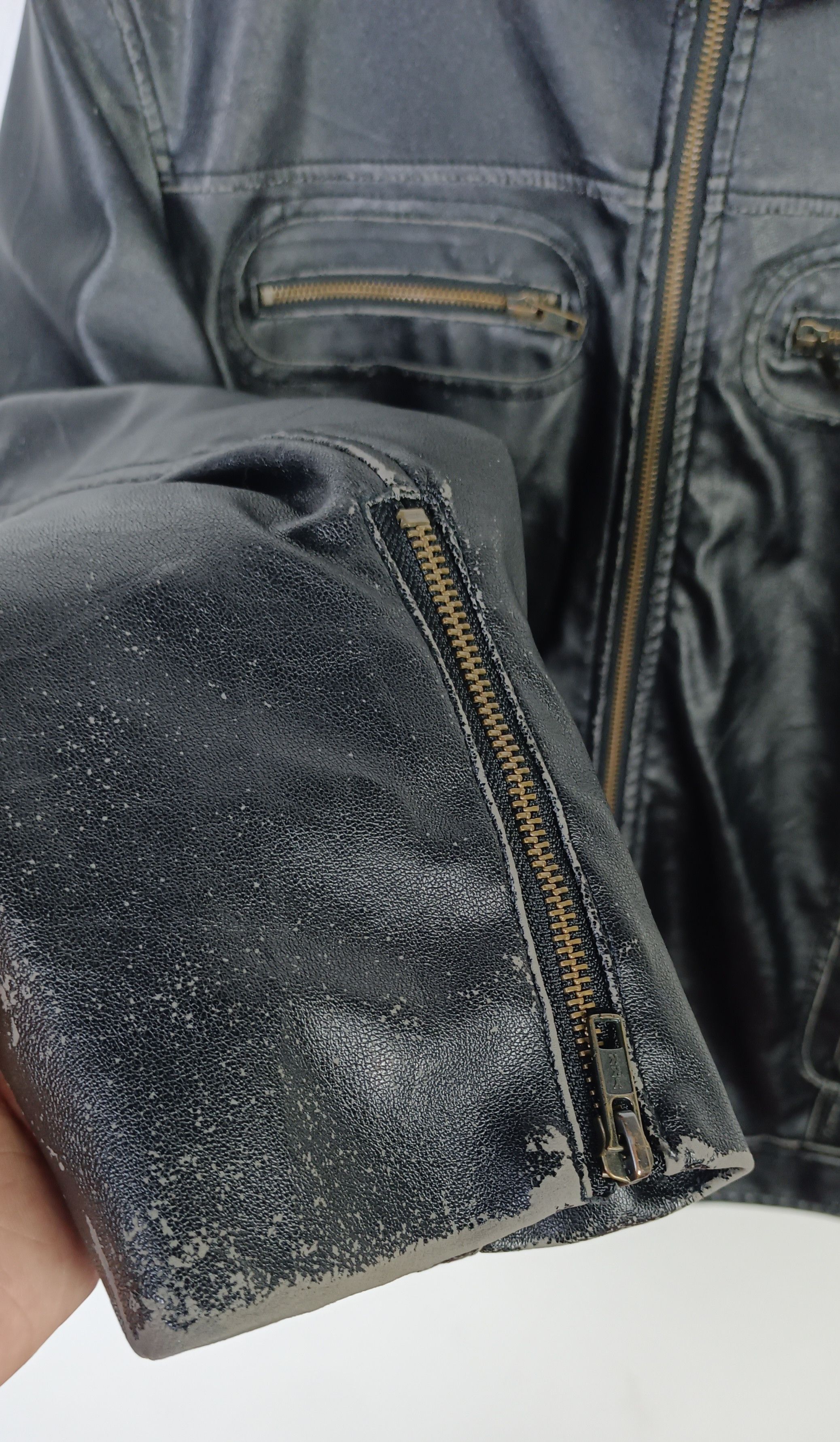 4YOU 4 You Bikers Leather Men Jacket Size US L / EU 52-54 / 3 - 9 Thumbnail