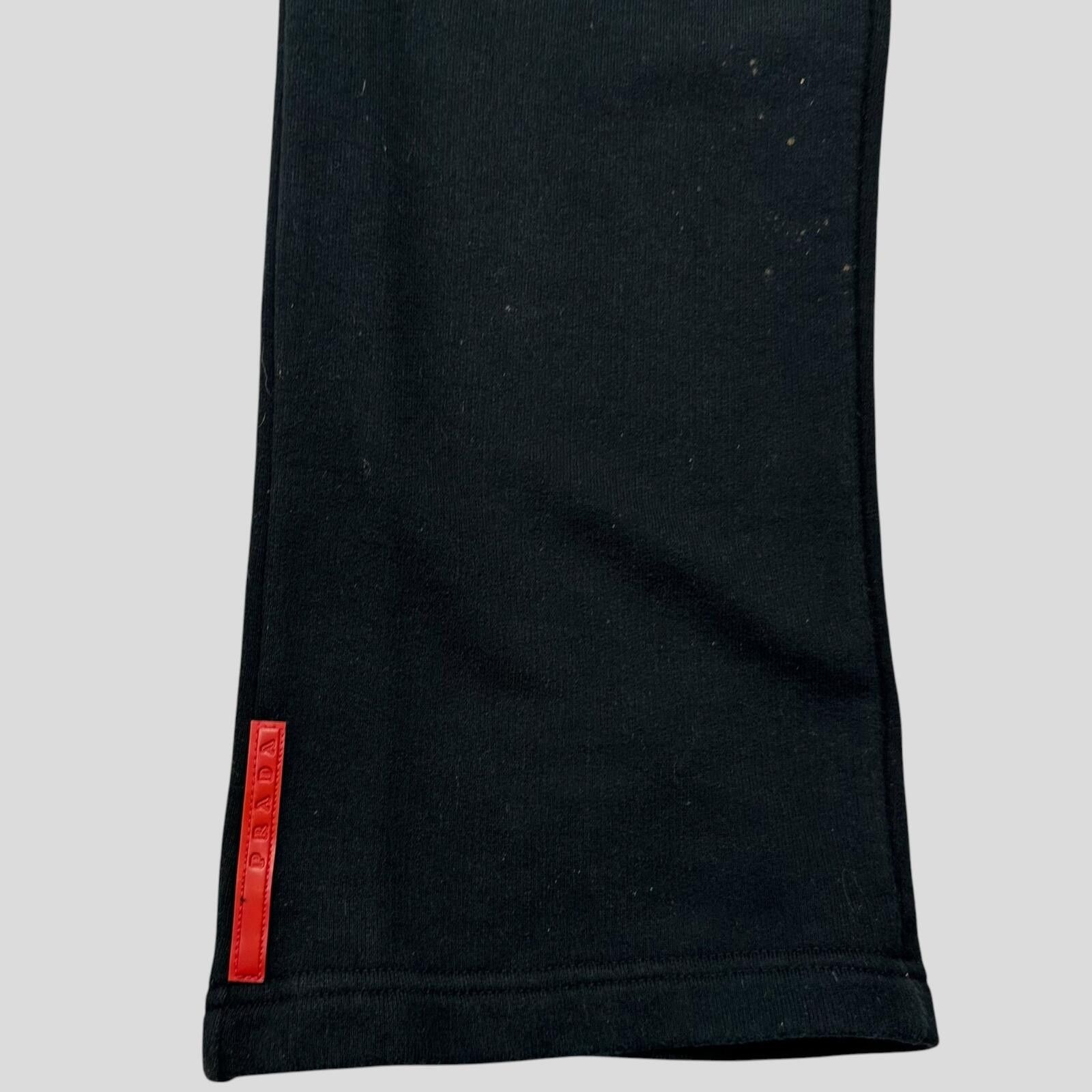 Prada Prada Sport 2006 Black Cotton Jogger Tracksuit Bottoms - M/L Size US 30 / EU 46 - 2 Thumbnail
