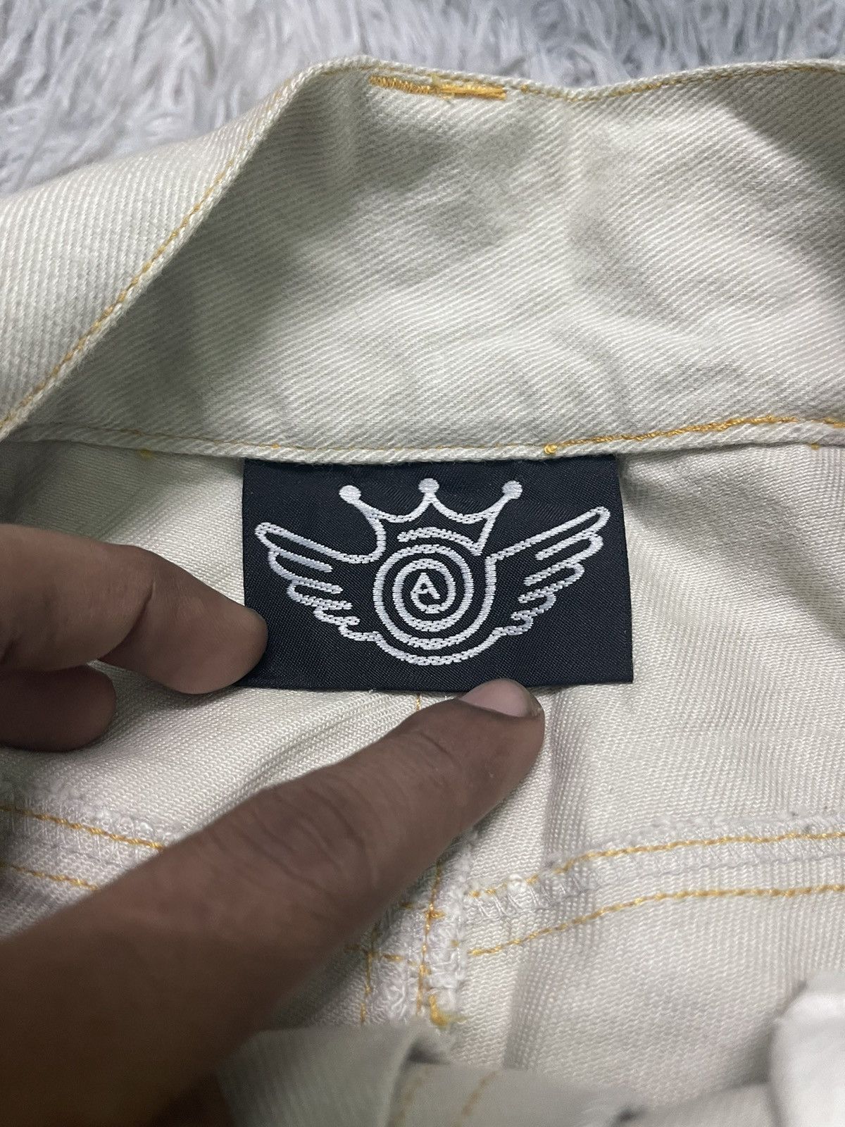 Japanese Brand 2000s JNCO INSPIRED BIG POCKET RARE SOFT JEANS Size US 31 - 11 Thumbnail