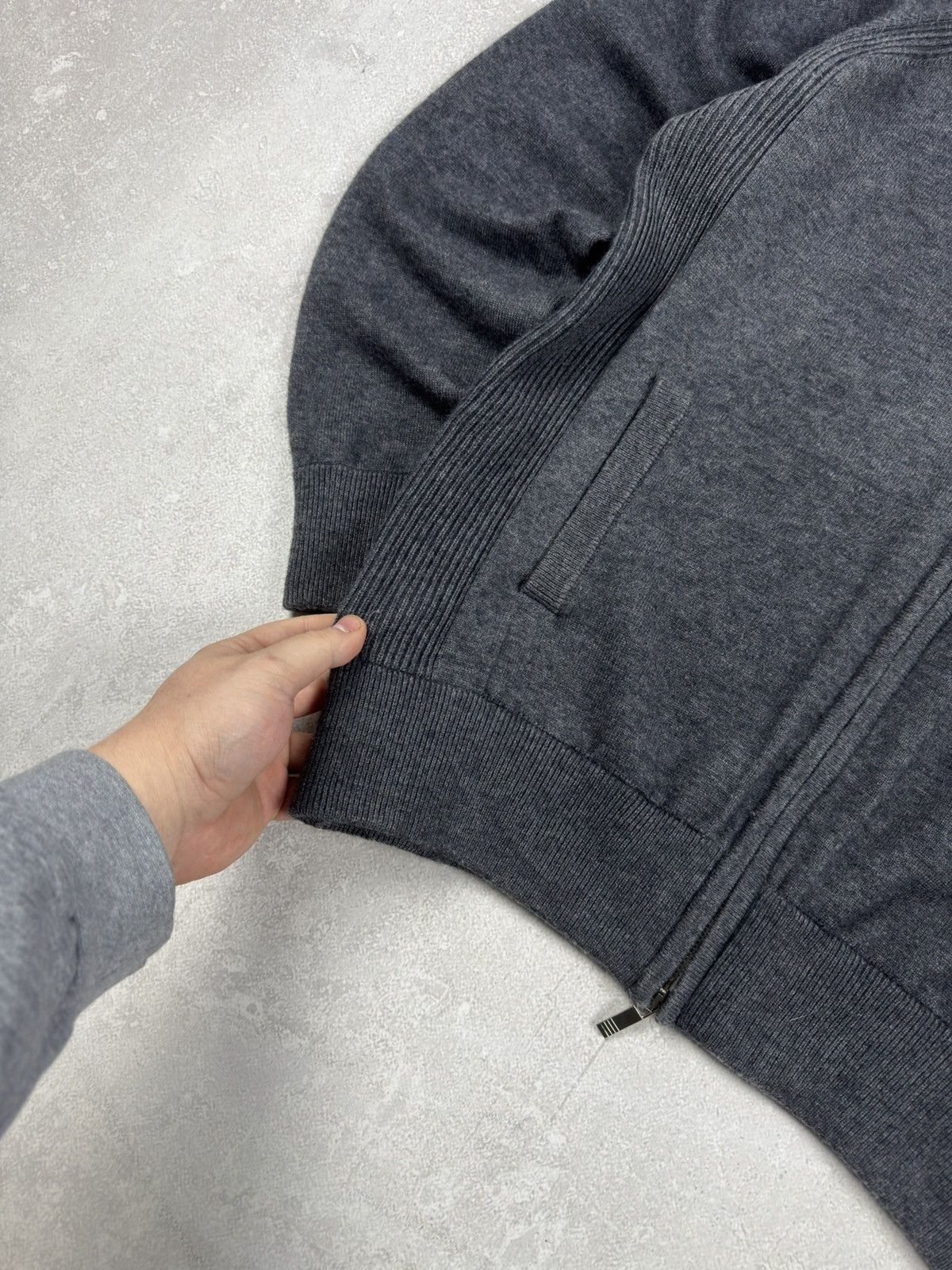 Thom Browne Thom Browne Wool Gray Zip Hoodie Classic Japan Pullover Size US L / EU 52-54 / 3 - 5 Thumbnail