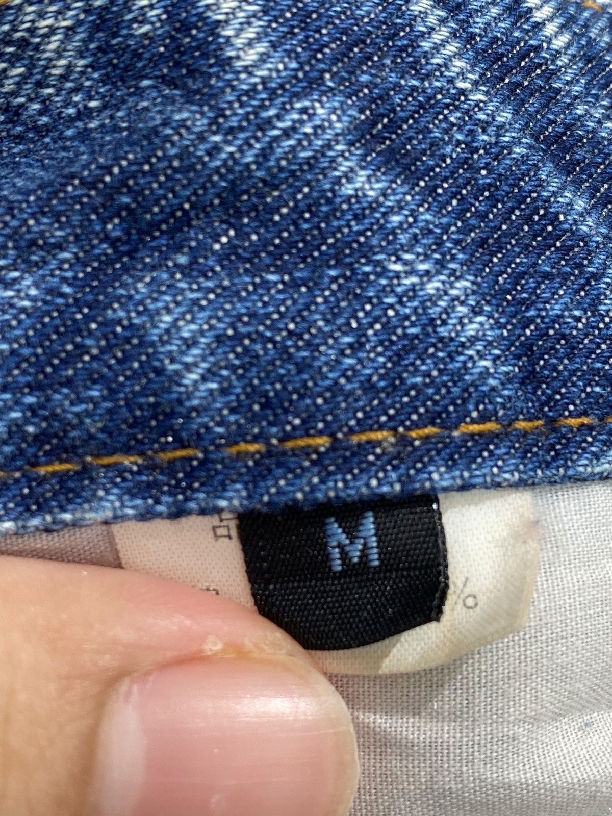 Japanese Brand Japanese Brand Blue Wash Distress Patch Style Flare Jeans Size US 30 / EU 46 - 15 Thumbnail