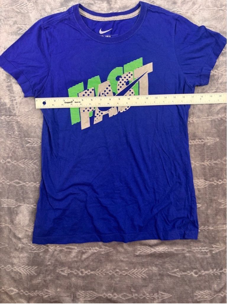 Nike Women's Nike T-shirt Size L Blue Size L / US 10 / IT 46 - 2 Thumbnail