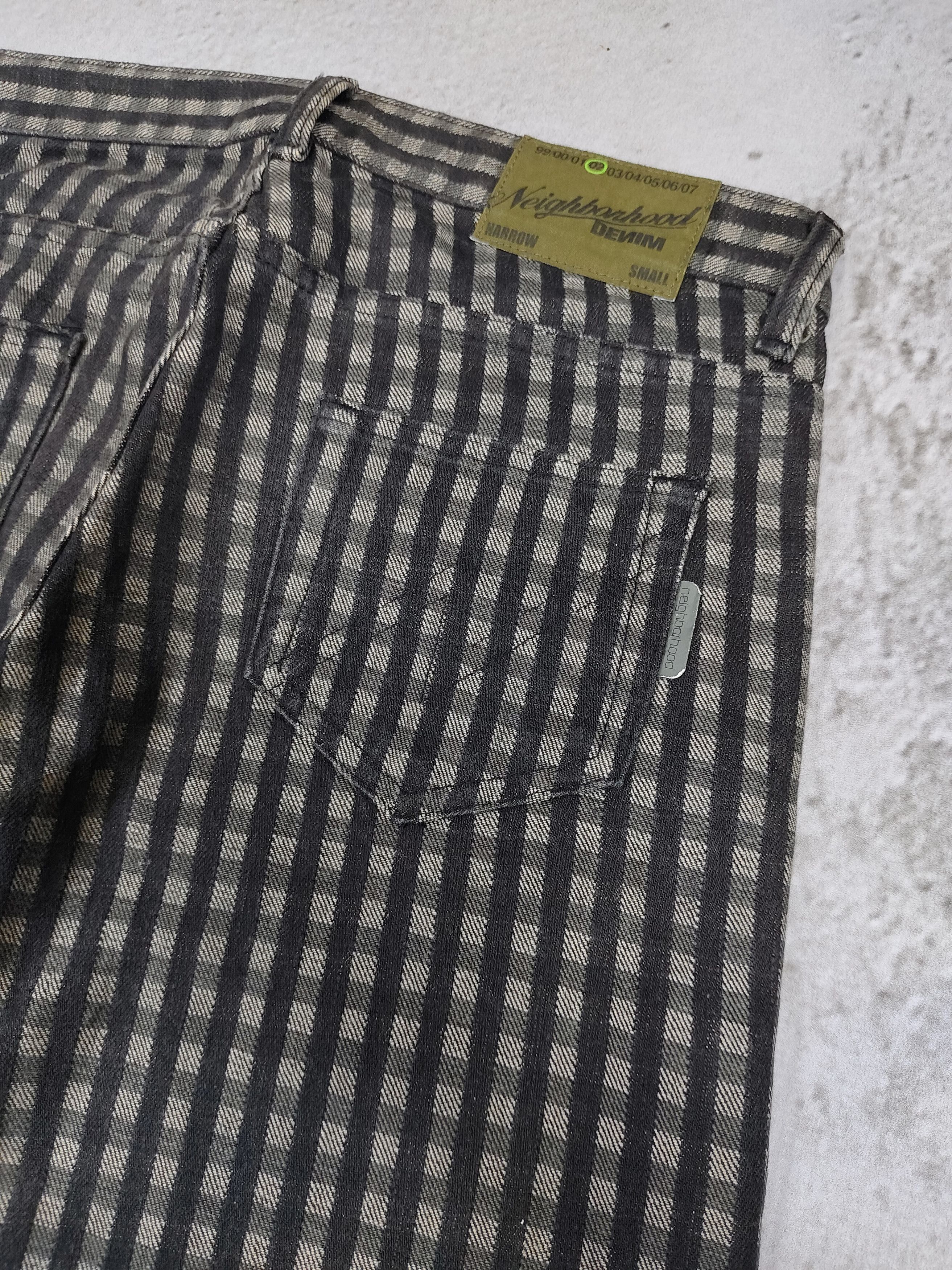 Neighborhood 2000s Neighborhood- Grunge Punk Rock Monochrome Plaid Jeans Size US 30 / EU 46 - 7 Thumbnail