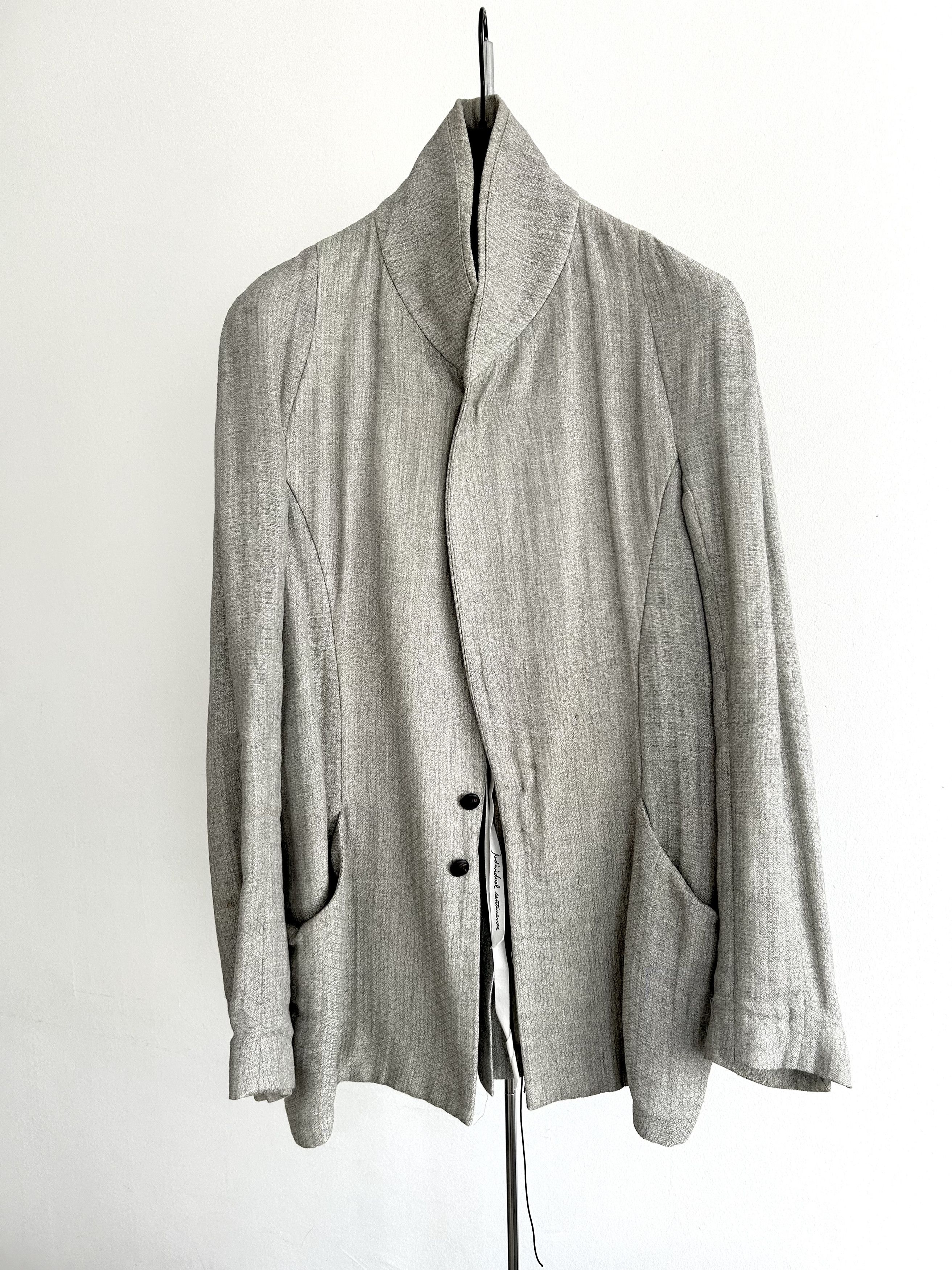 Individual Sentiments Shawl Collar Jacket in Silver (JK22) Size US M / EU 48-50 / 2 - 1 Thumbnail