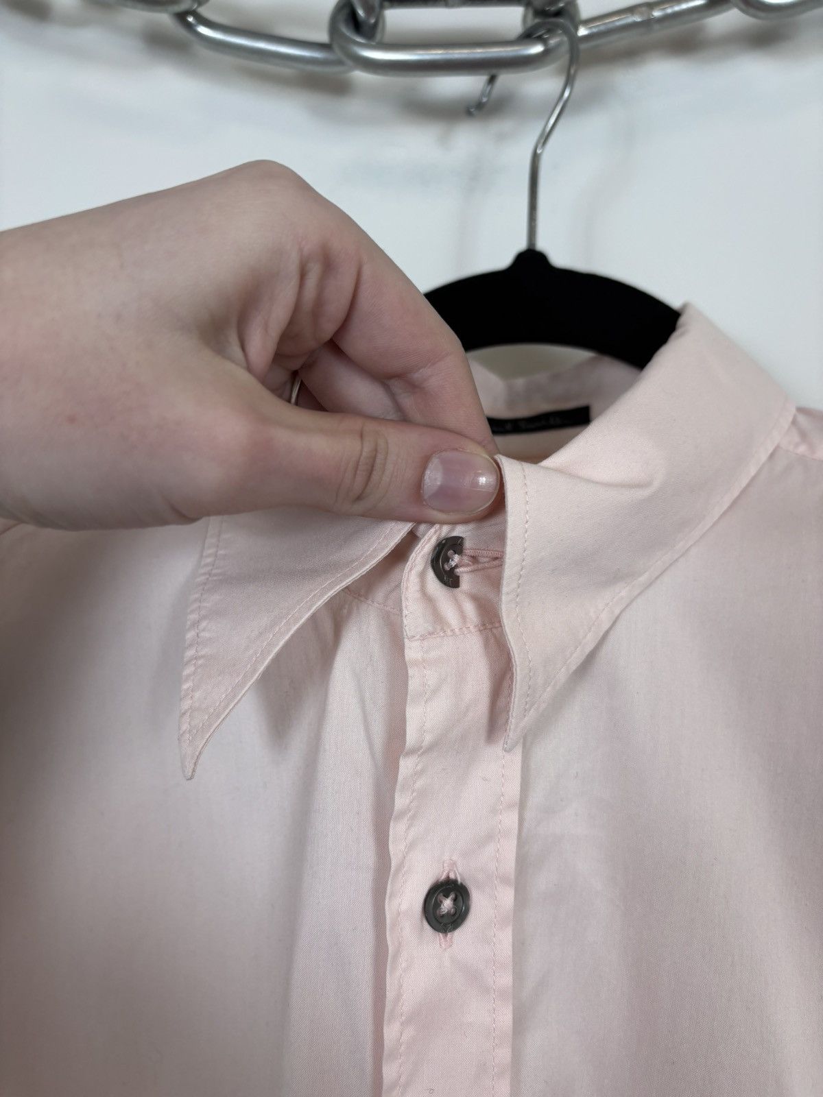 Paul Smith Paul Smith Men’s Pink Pocket Short Sleeve Shirt Cotton Blend Size US M / EU 48-50 / 2 - 5 Thumbnail