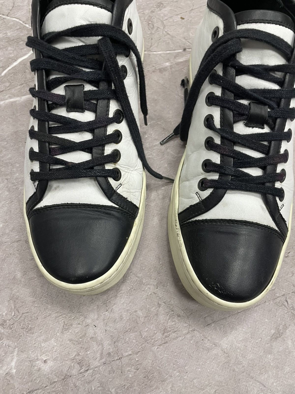 Designer × Japanese Brand × Neil Barrett LEATHER 2000s HIGH LEATHER SNEAKERS Neill Barrett Size US 8 / EU 41 - 3 Thumbnail
