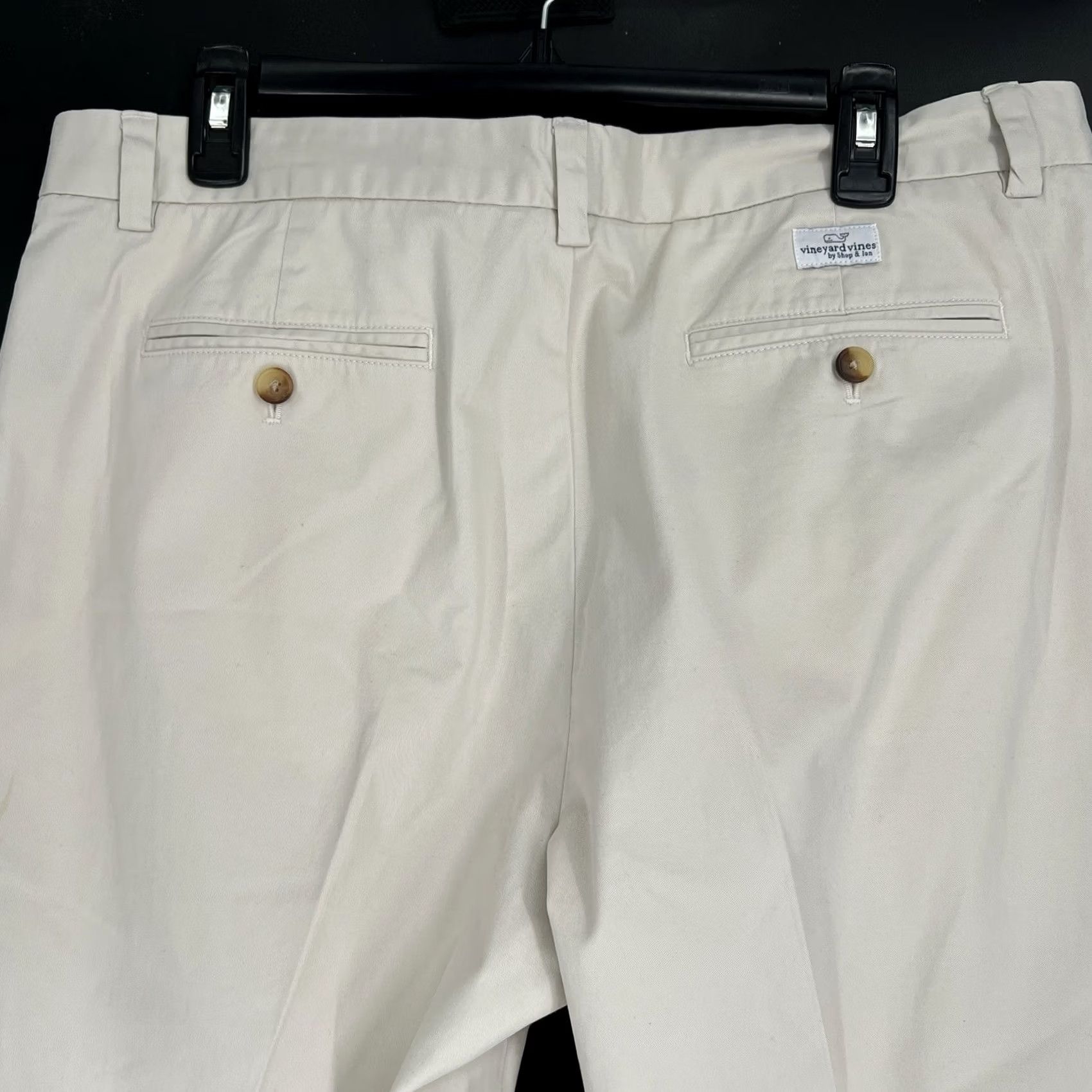 Vineyard Vines Vineyard Vines Breaker Pant Mens 36x30 Khaki Tan Chino Flat Front Straight Leg Regular Waist 36 Beige Logo Pocket Pants Size US 36 / EU 52 - 4 Thumbnail