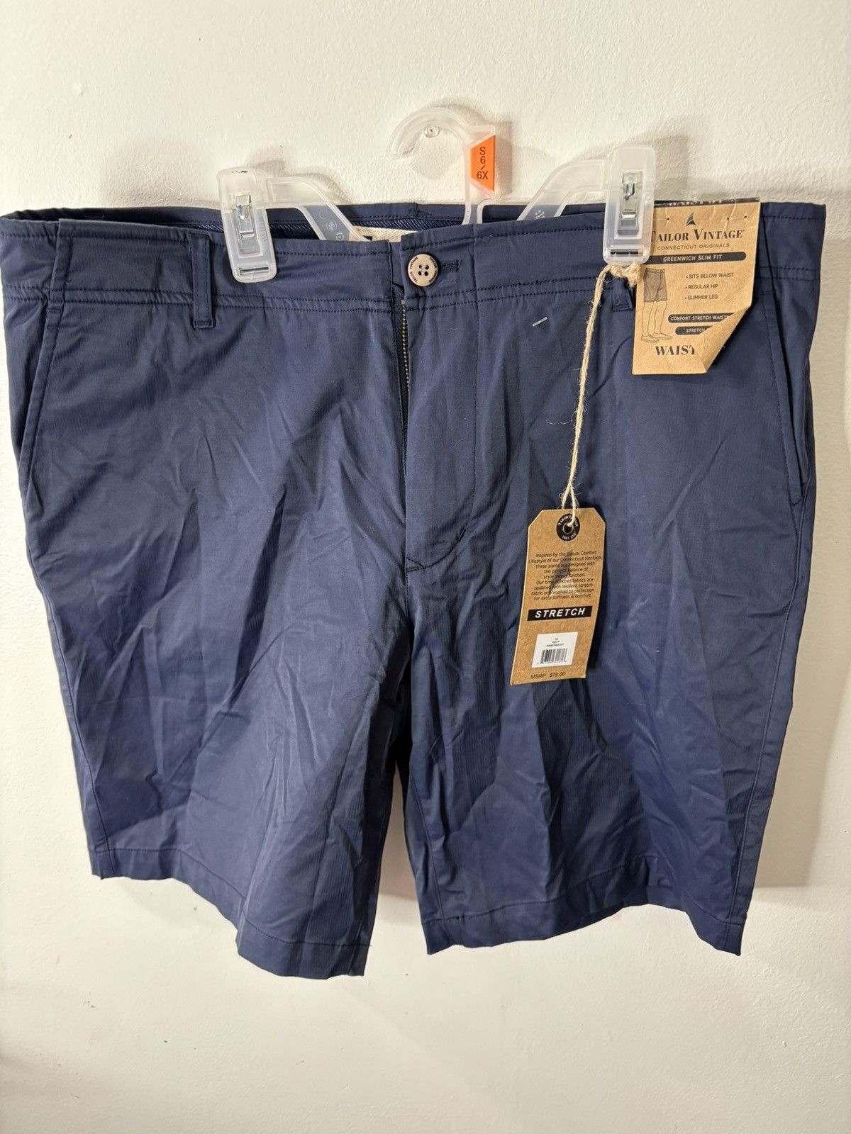 Vintage NWT Tailor vintage shorts stretch waist size 34 Size US 34 / EU 50 - 2 Thumbnail