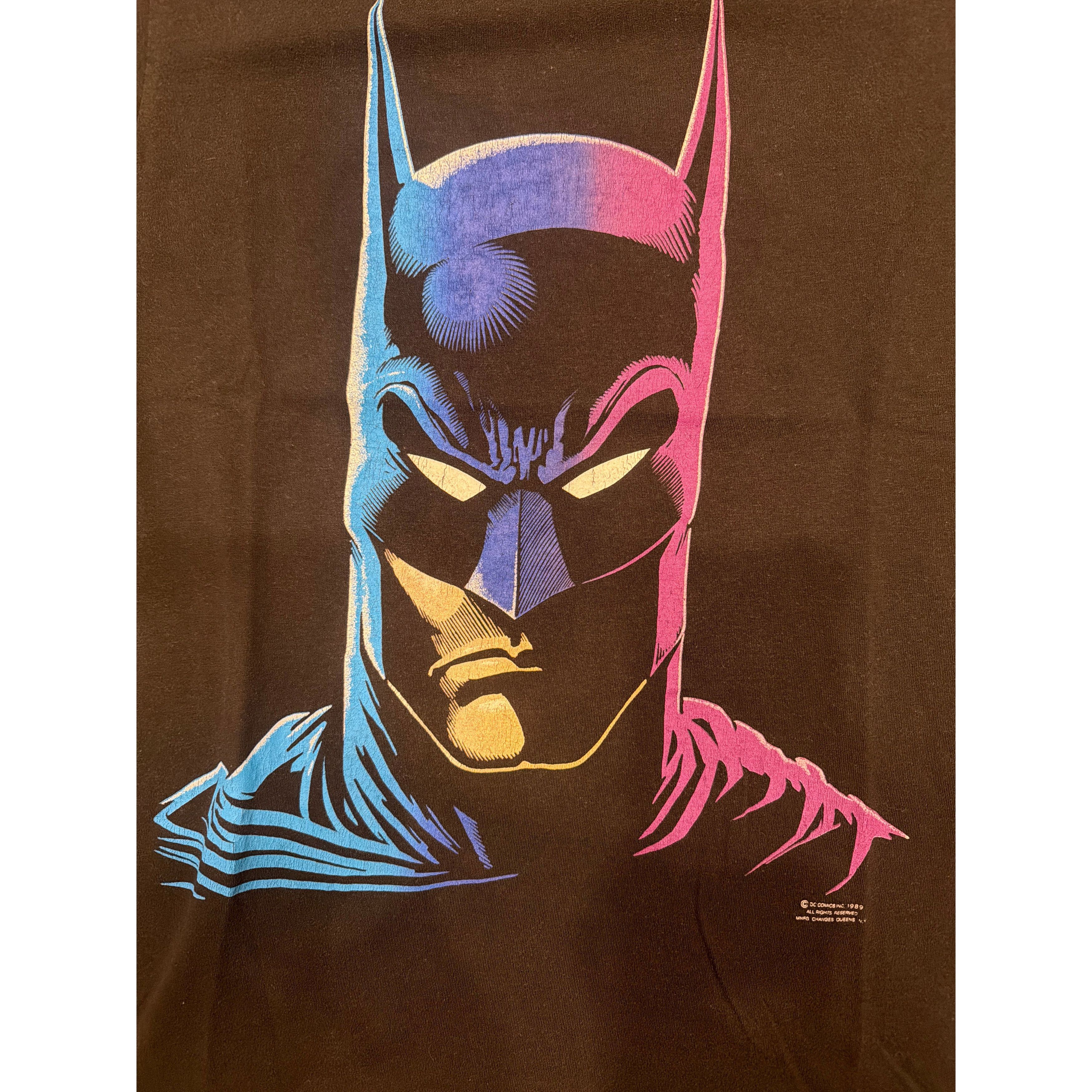 Other 1989 Batman Cowell Big Face Purple Blue Black Medium T-Shirt Size US M / EU 48-50 / 2 - 4 Thumbnail