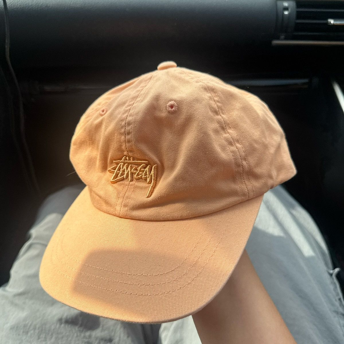 Stussy stussy pastel orange cap Size ONE SIZE - 1 Thumbnail
