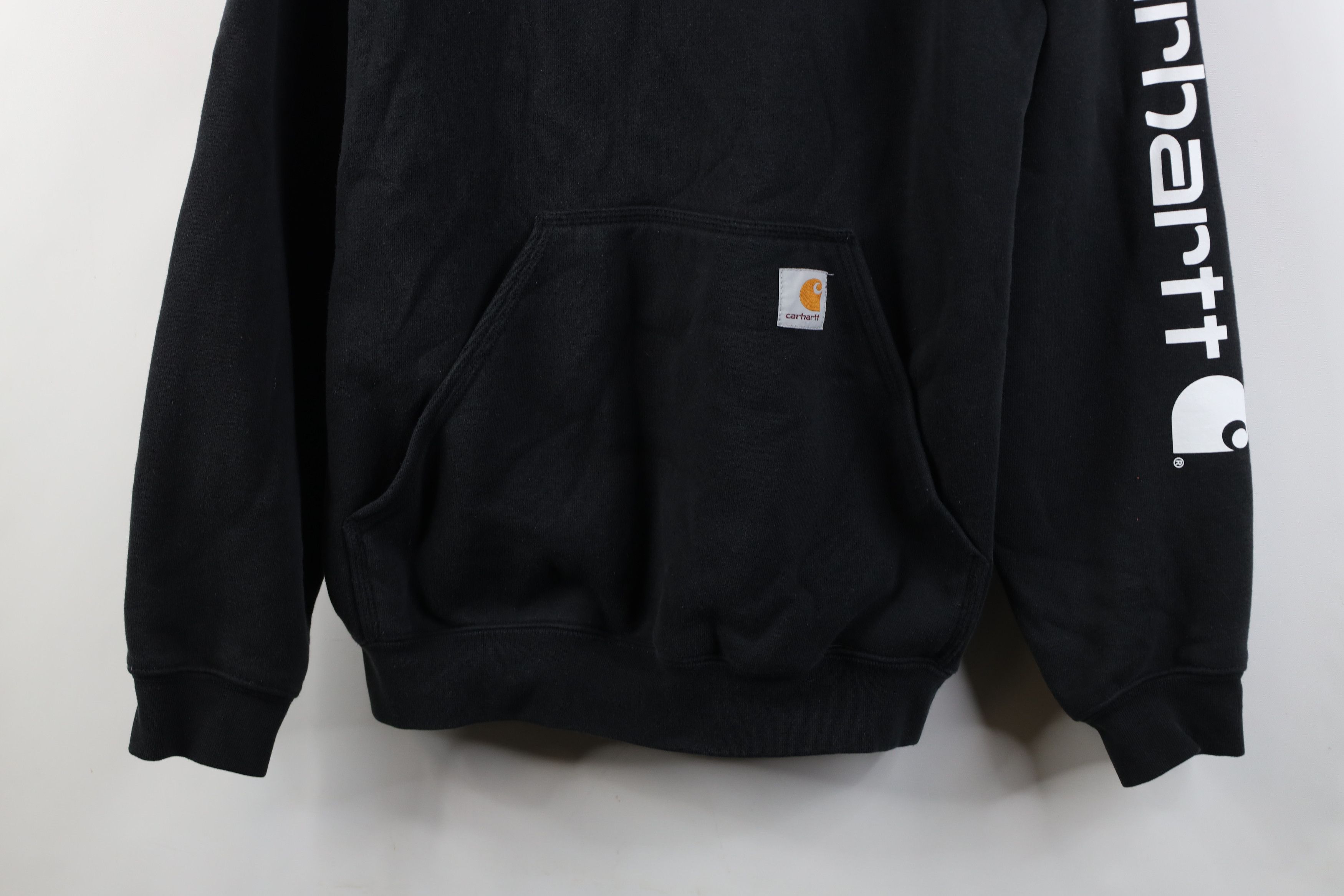 Carhartt Vintage Y2K Carhartt Spell Out Heavyweight Hoodie Black Size US S / EU 44-46 / 1 - 3 Thumbnail