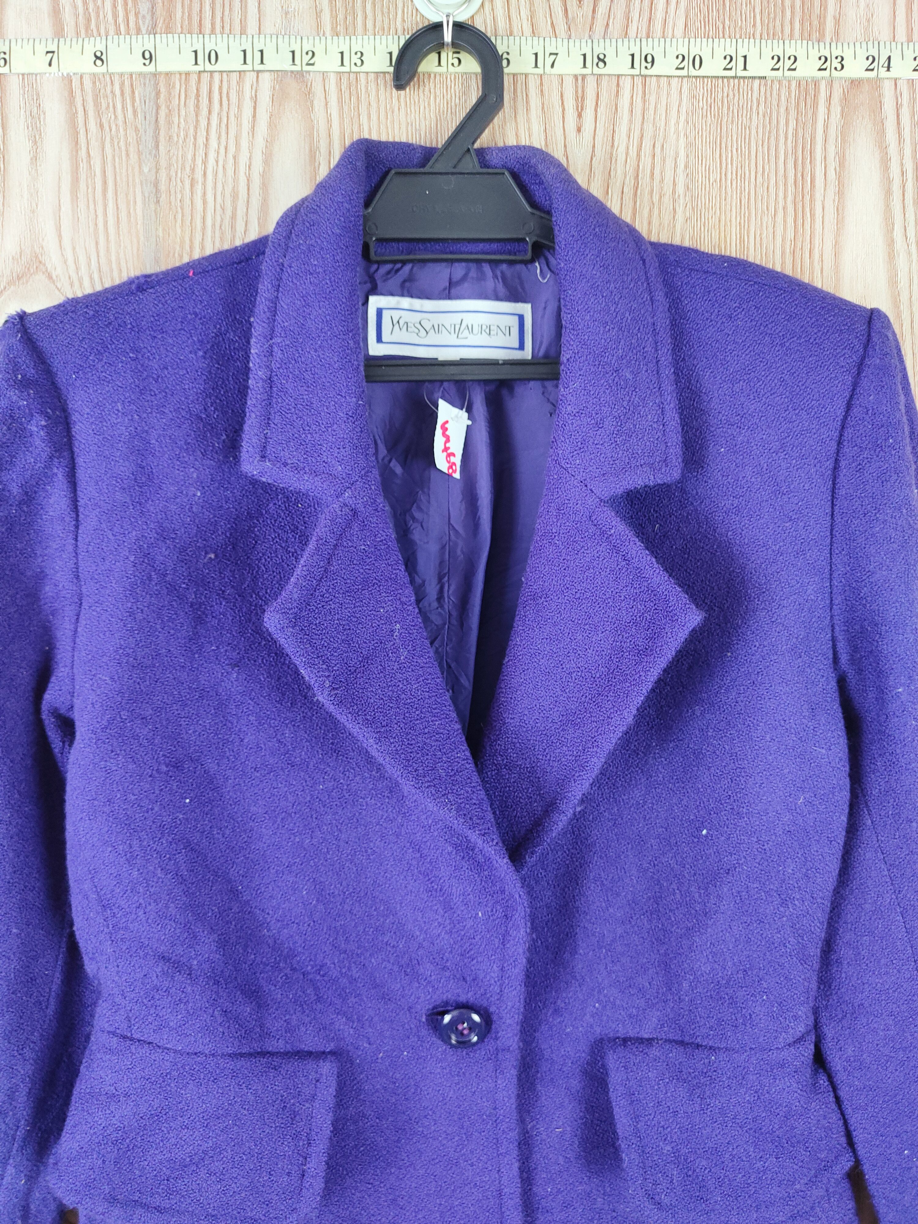 Yves Saint Laurent Yves Saint Laurent ripped vintage Purple Jackets #W468 Size M / US 6-8 / IT 42-44 - 2 Thumbnail