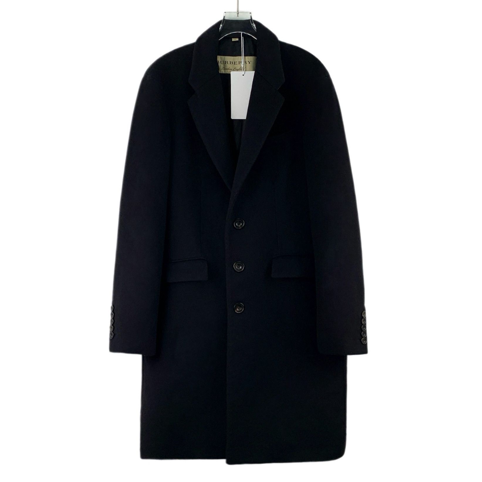 Burberry Burberry Wool Overcoat Black (52) Size XXL / US 16-18 / IT 52-54 - 1 Thumbnail
