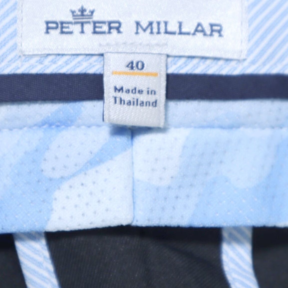Peter Millar Peter Millar Crown Sport Shorts Black Men 40 Polyester Microfiber Golf Regular Inseam 8in Chino Casual Suitability: Men's 40 Size US 40 / EU 56 - 5 Thumbnail