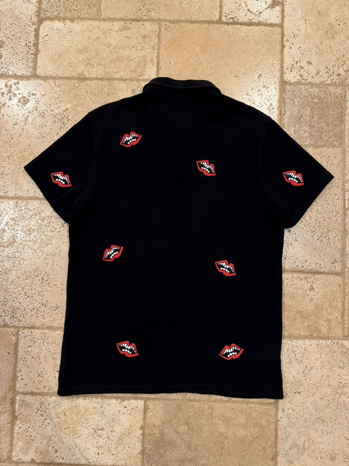 Chrome Hearts Chrome Hearts x Matty Boy Chomper Lips Black Polo Shirt Size US M / EU 48-50 / 2 - 9 Thumbnail