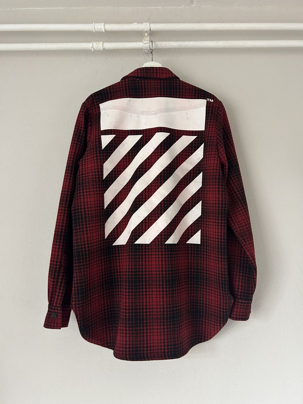 Off-White Check Wool Tartan Shirt Size US M / EU 48-50 / 2 - 13 Thumbnail