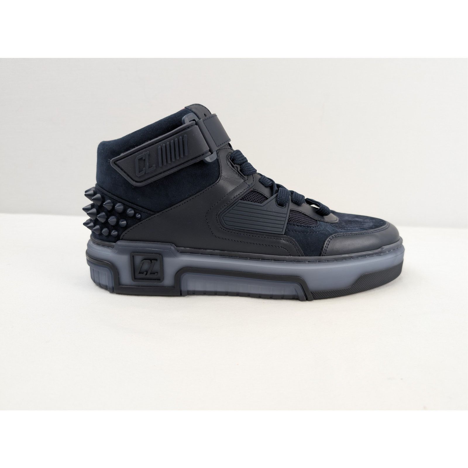 Christian Louboutin o1rshd1 Astroloubi Mid Flat Sneakers in Marine Blue Size US 9.5 / EU 42-43 - 4 Thumbnail