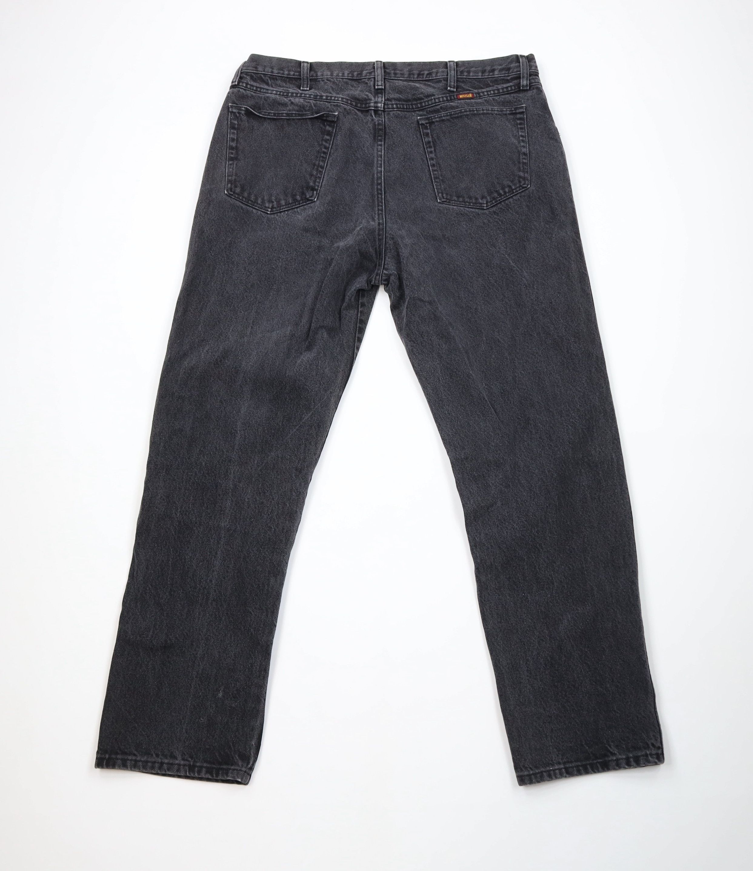 Vintage Vintage 90s Y2K Streetwear Straight Leg Denim Jeans Black Size US 40 / EU 56 - 8 Thumbnail