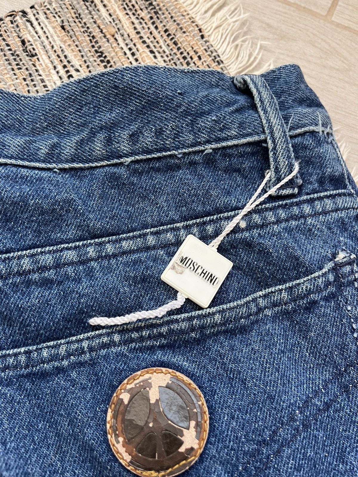 Moschino × Vintage Vintage Moschino Denim Jeans Workwear Pants Made in Italy Size US 36 / EU 52 - 15 Thumbnail