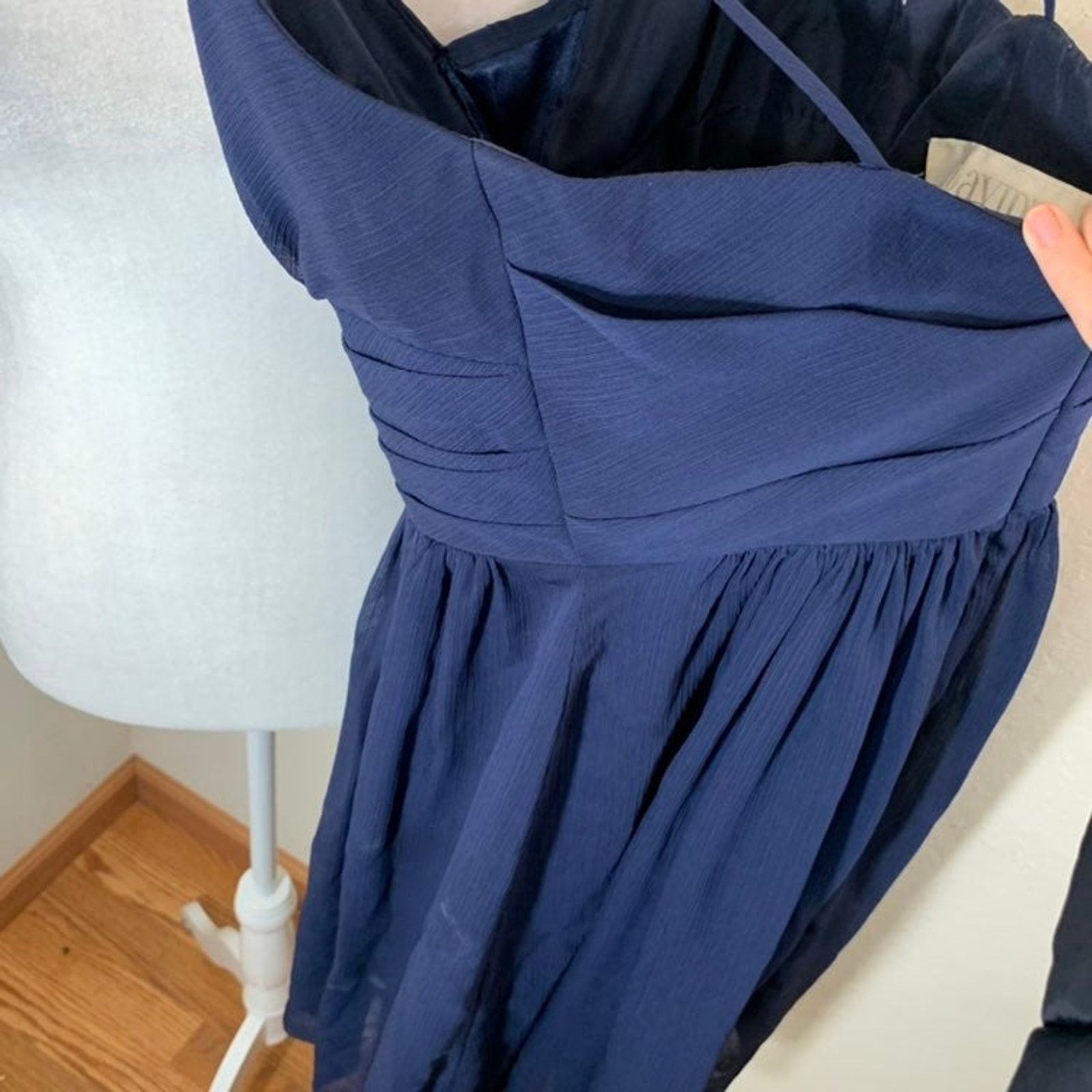 Other David’s Bridal Dress, Blue Chiffon Dress size 0 Size XS / US 0-2 / IT 36-38 - 10 Thumbnail