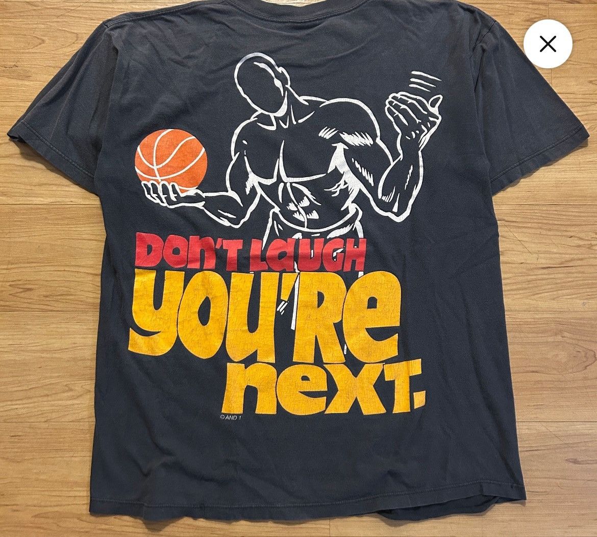 Other Vintage AND1 “Don’t Laugh You’re Next” Tee – Size XL Size US XL / EU 56 / 4 - 1 Thumbnail