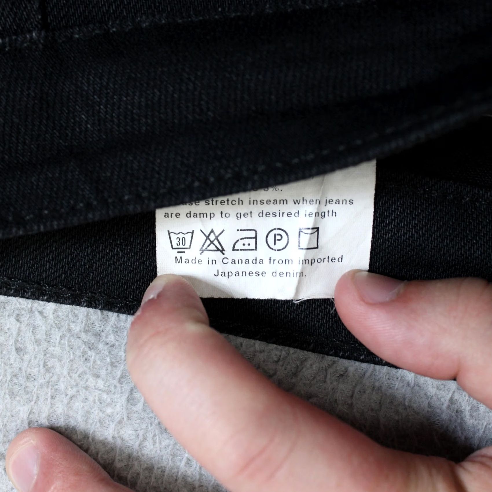 Vintage Naked & Famous Denim Jeans Mens 30x27 Black Straight Japanese Denim Pants Heritage Slim Tapered Five-Pocket Zip Fly Size US 30 / EU 46 - 5 Thumbnail