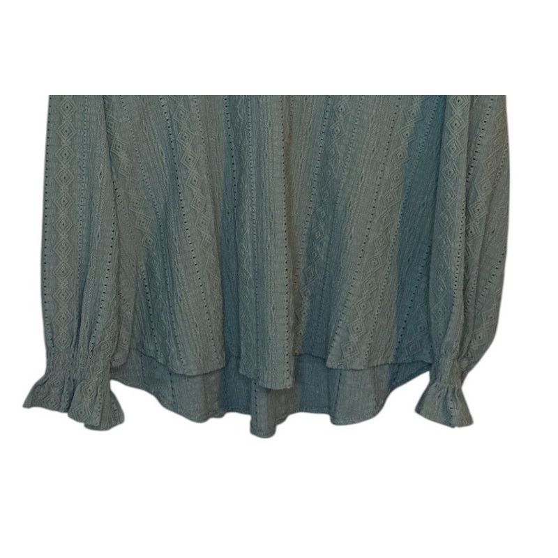 Frye Frye Top Women XXL Green Boho Western Peasant Preppy Size XXL / US 16-18 / IT 52-54 - 3 Thumbnail