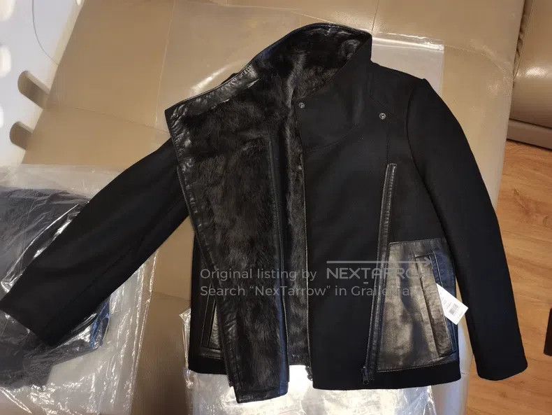 Helmut Lang Helmut Lang size P Pure Black Wool Sheepskin Patchwork Desi Size S / US 4 / IT 40 - 3 Thumbnail