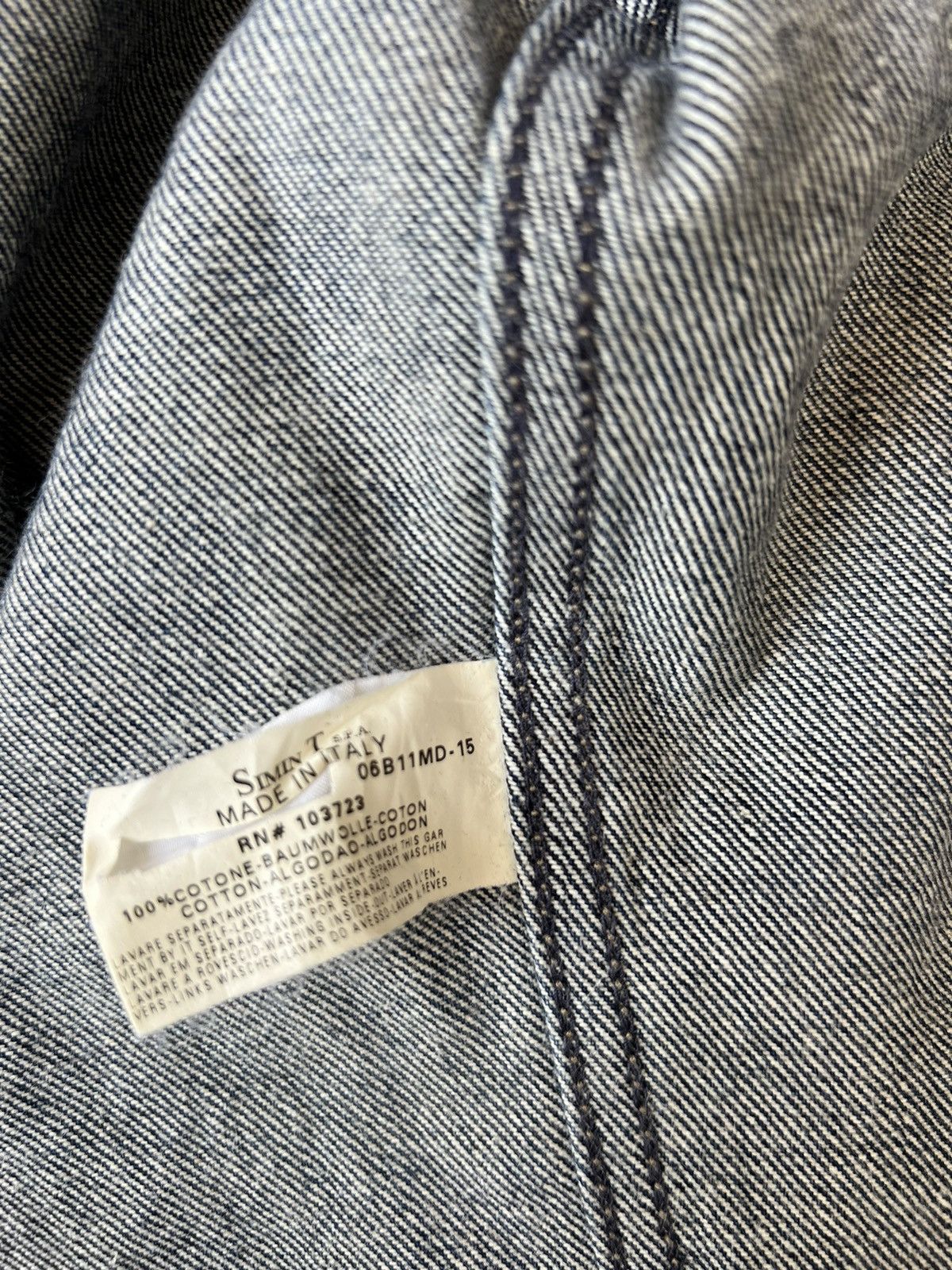 Armani AJ Armani Jeans Indigo 002 Series Denim Trucker Jacket Size US M / EU 48-50 / 2 - 25 Thumbnail