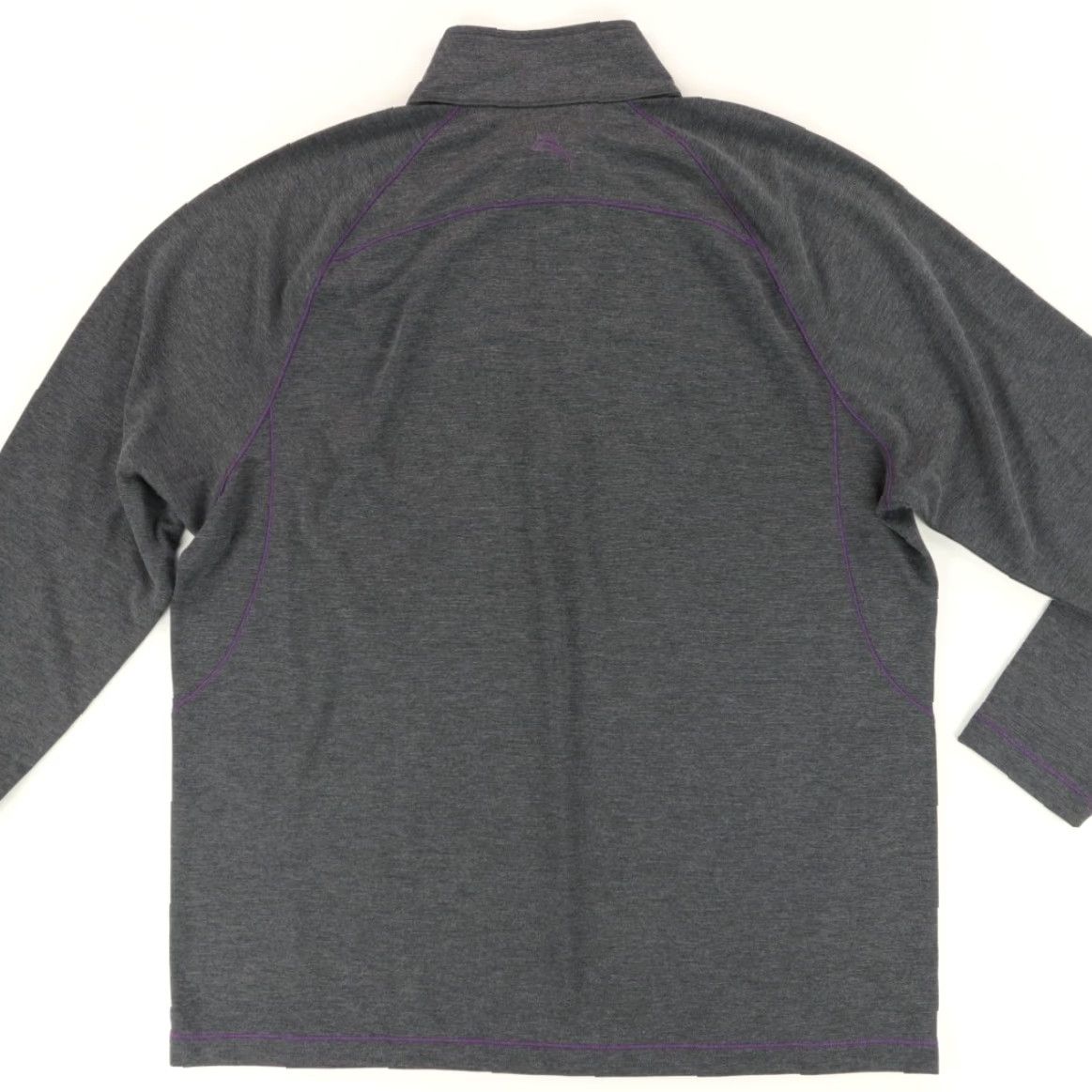 Tommy Bahama Tommy Bahama Final Score 1/2 Zip Pullover Sweatshirt Gray Men's XL Shirt Mock Long Sleeve Solid Final Score 1/2 Zip Mens XL Gray Shirt Size US XL / EU 56 / 4 - 4 Thumbnail