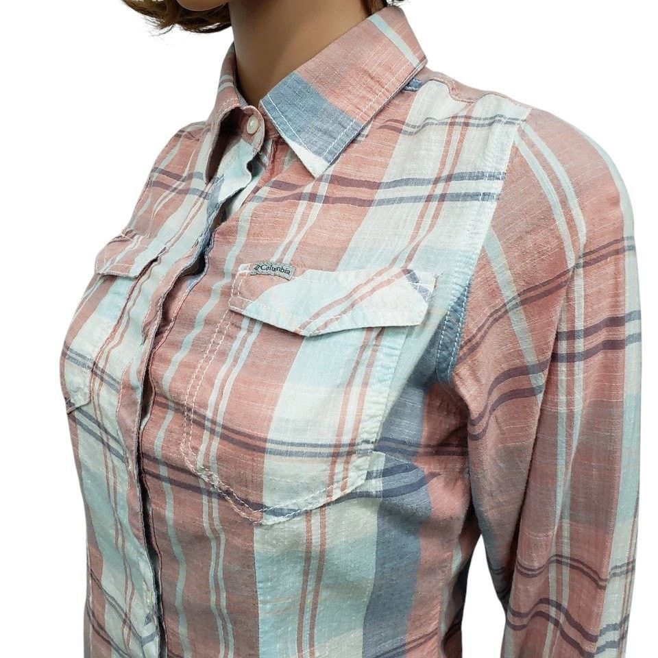 Columbia Columbia Camp Henry Long Sleeve Shirt Plaid Long Sleeves S Size S / US 4 / IT 40 - 7 Thumbnail