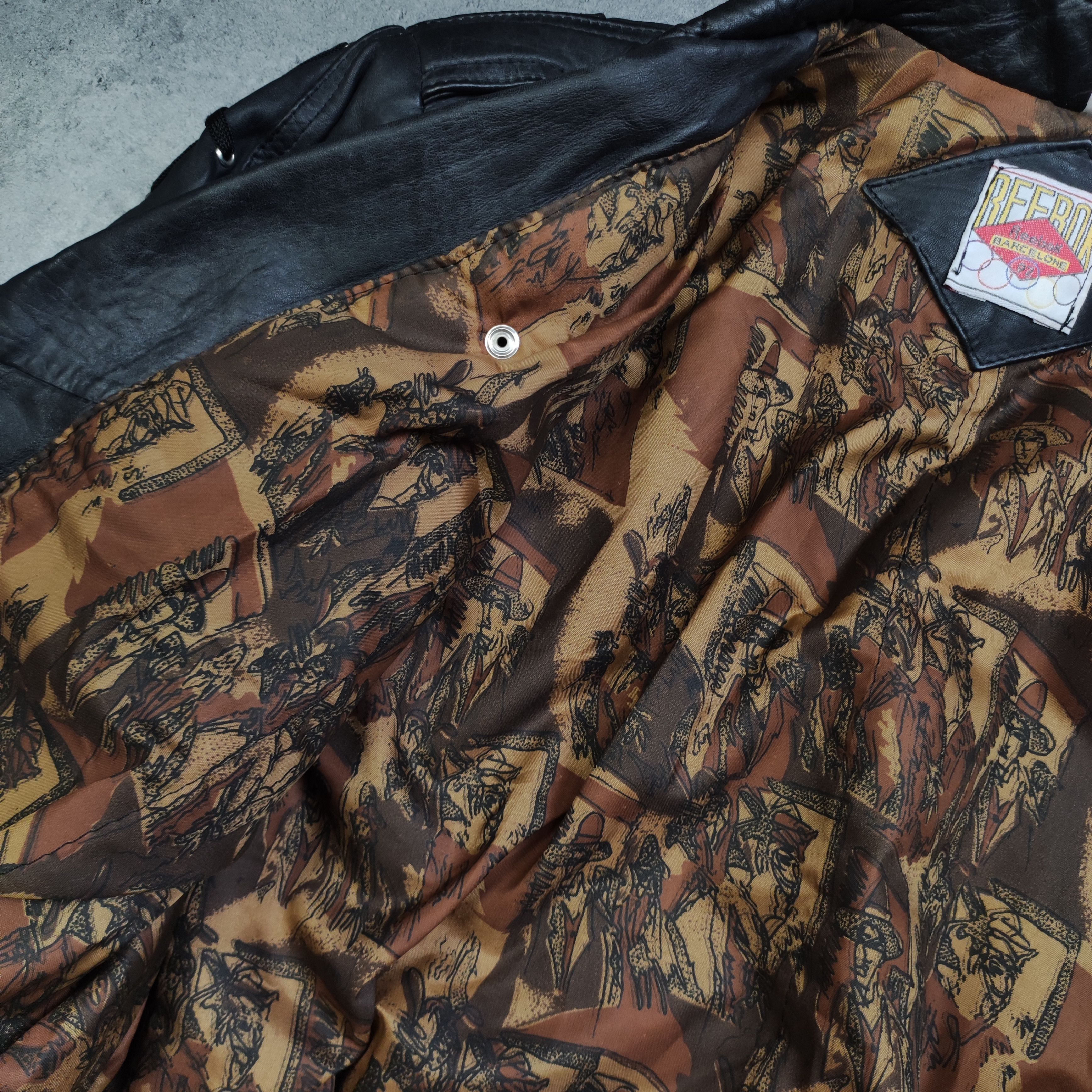 Reebok × USA Olympics × Vintage 1/1 Barcelona Olimpic Games 1992 Reebok Leather Jacket Size US M / EU 48-50 / 2 - 9 Thumbnail