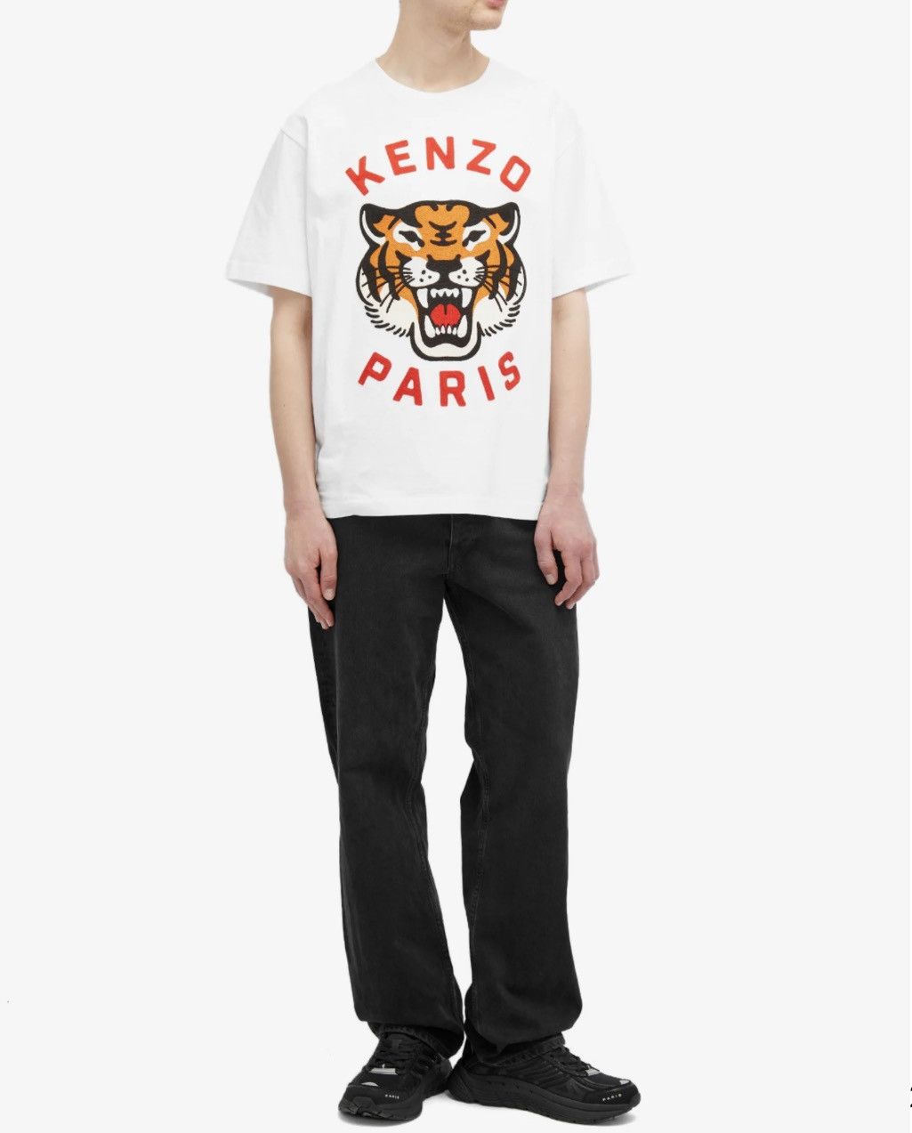 Kenzo Kenzo Tiger Embroidered T-Shirt White M Size US M / EU 48-50 / 2 - 6 Thumbnail
