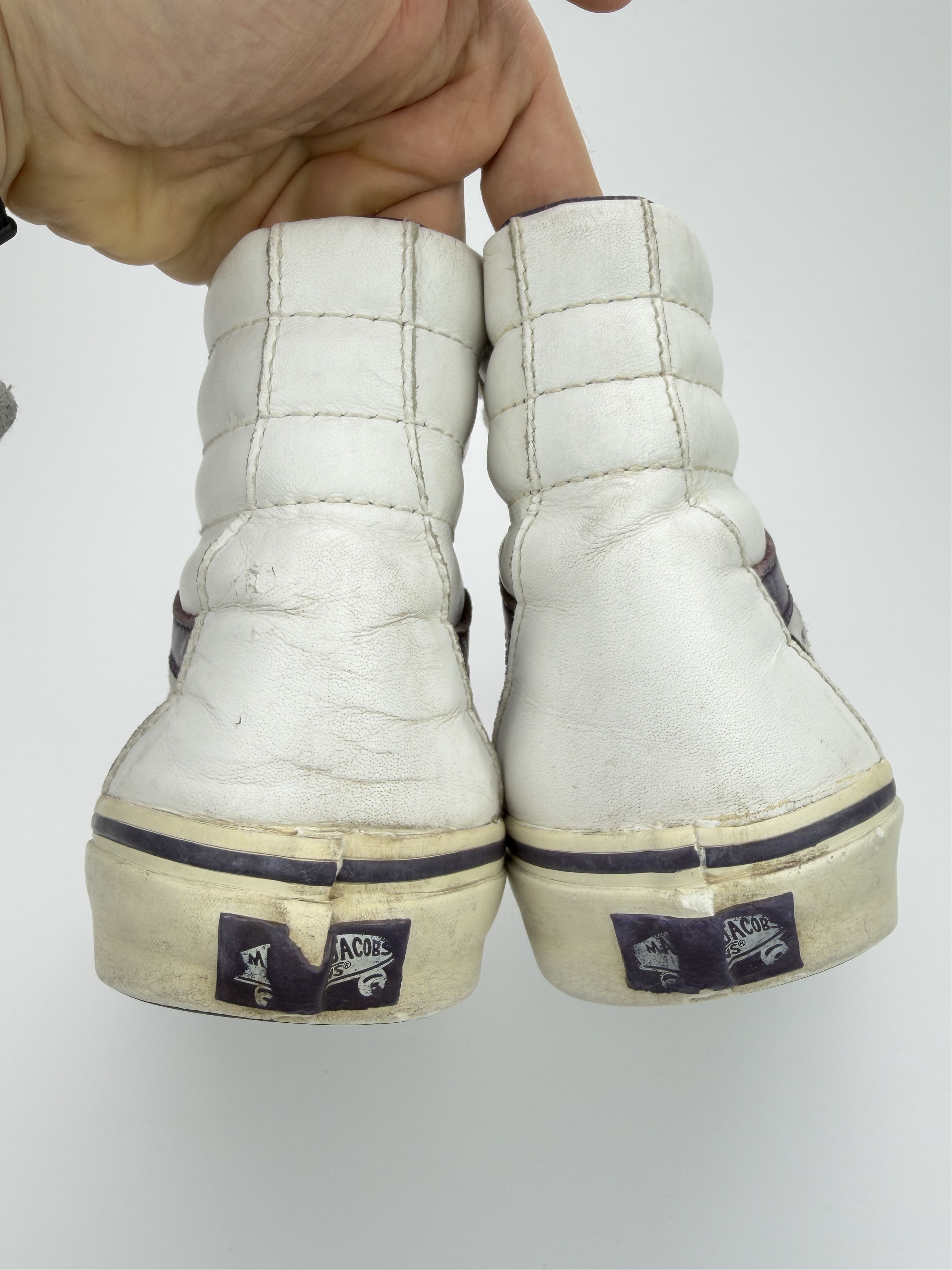 Marc Jacobs × Vans Vans Marc Jacobs White Leather Mid Sneakers Shoes Size US 9 / EU 42 - 10 Thumbnail