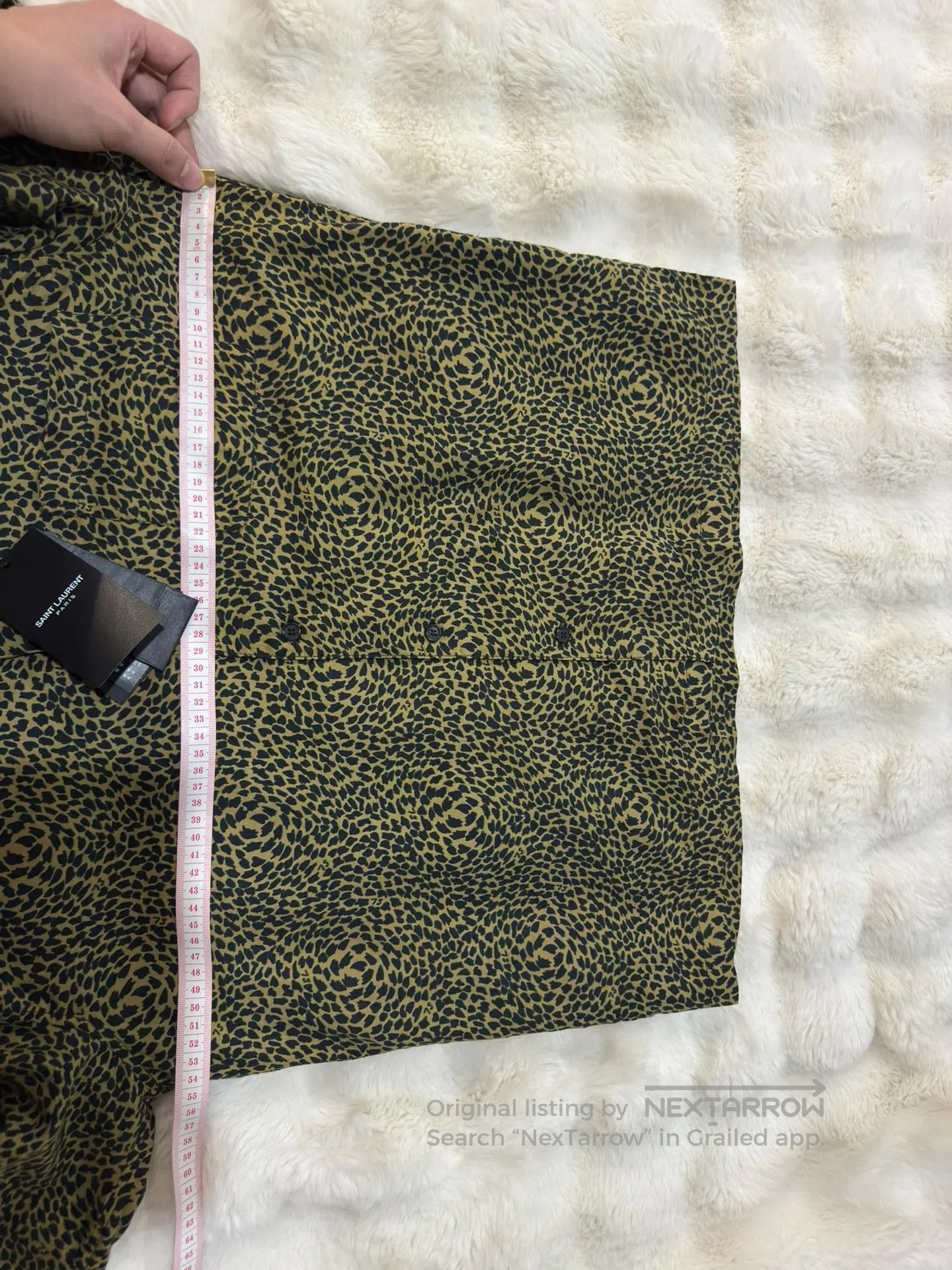 Saint Laurent Paris Saint Laurent Paris Leopard Print Short Sleeve Shirt| Size US M / EU 48-50 / 2 - 8 Thumbnail