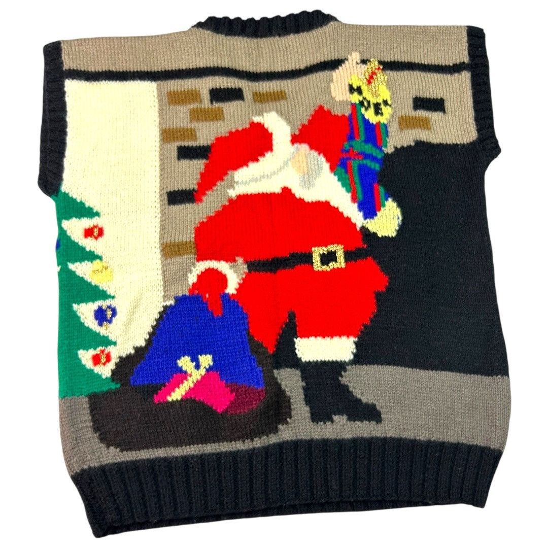 Other Vintage 1988 Berek Hand-Knit Wool Christmas Sweater Vest - S Size M / US 6-8 / IT 42-44 - 2 Thumbnail