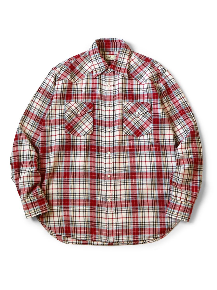 Kapital kapital Columbia-check Husky Western Shirt Size US L / EU 52-54 / 3 - 1 Thumbnail