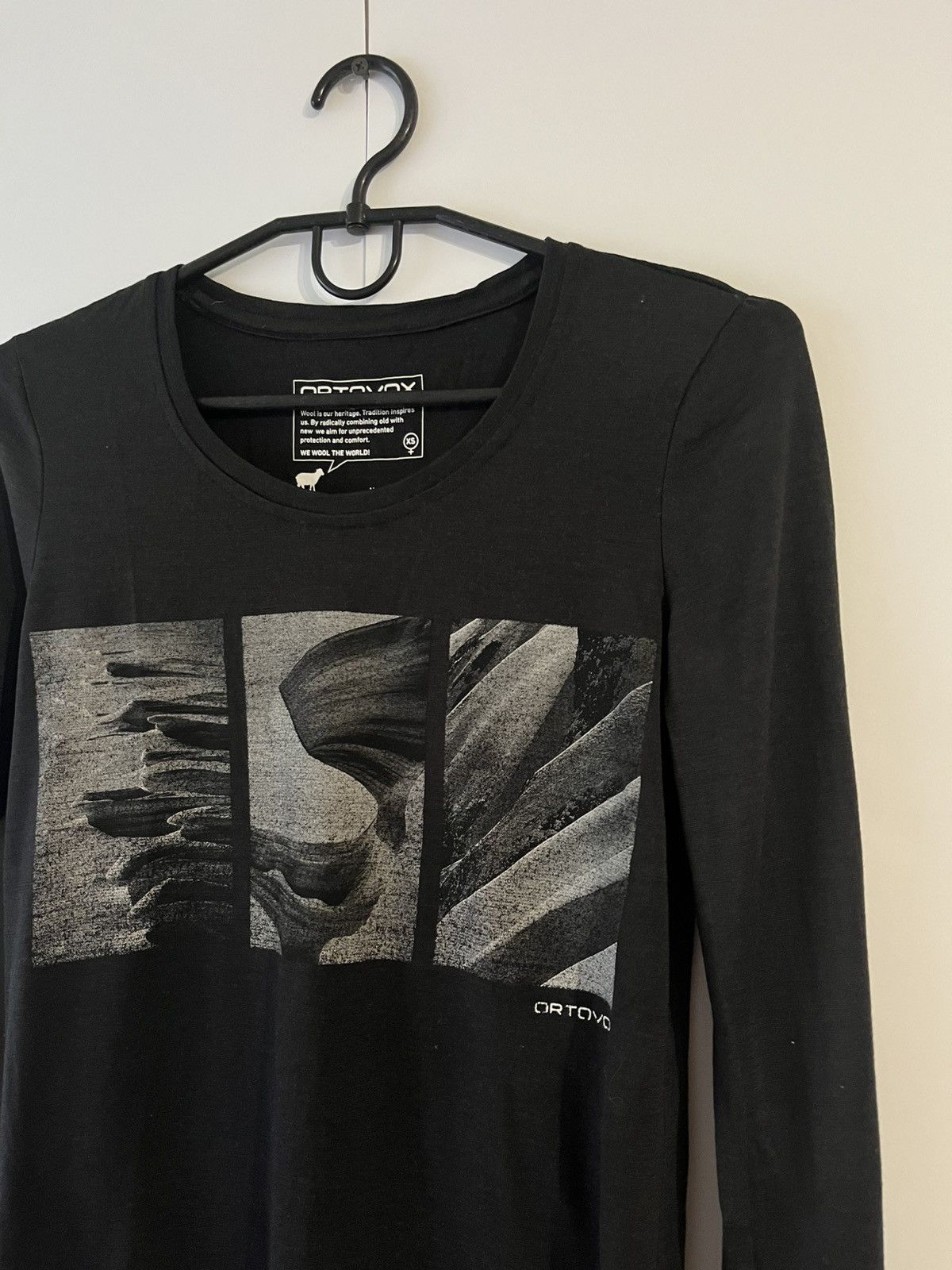 ORTOVOX Ortovox 185 Merino Wool Shape Pic Long Sleeve Tee Shirt Size XS / US 0-2 / IT 36-38 - 3 Thumbnail
