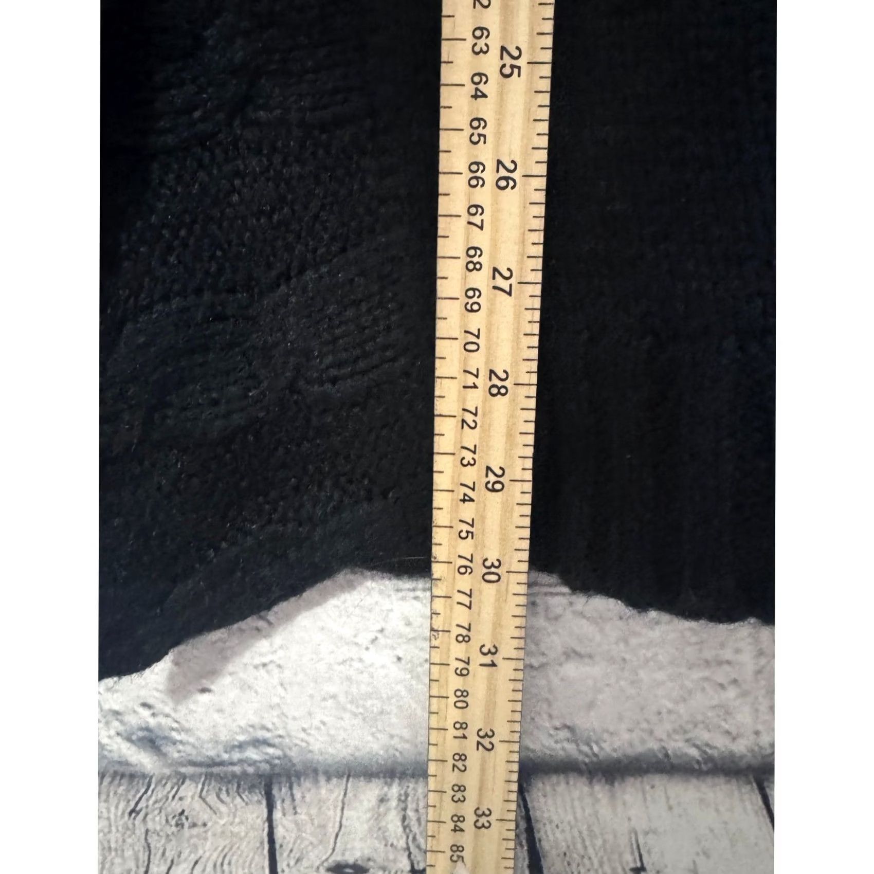 Vintage Pixie Black Knit Cardigan Sweater Jacket Women M Balloon Sleeve Button Front Size M / US 6-8 / IT 42-44 - 4 Thumbnail