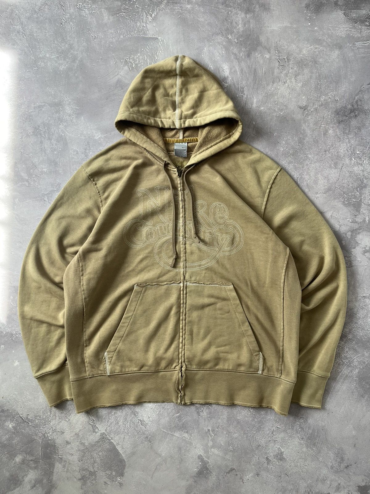 Nike Vintage Nike Zip Hoodie Country Big Logo Embroidered Y2K XL Size US XL / EU 56 / 4 - 1 Thumbnail