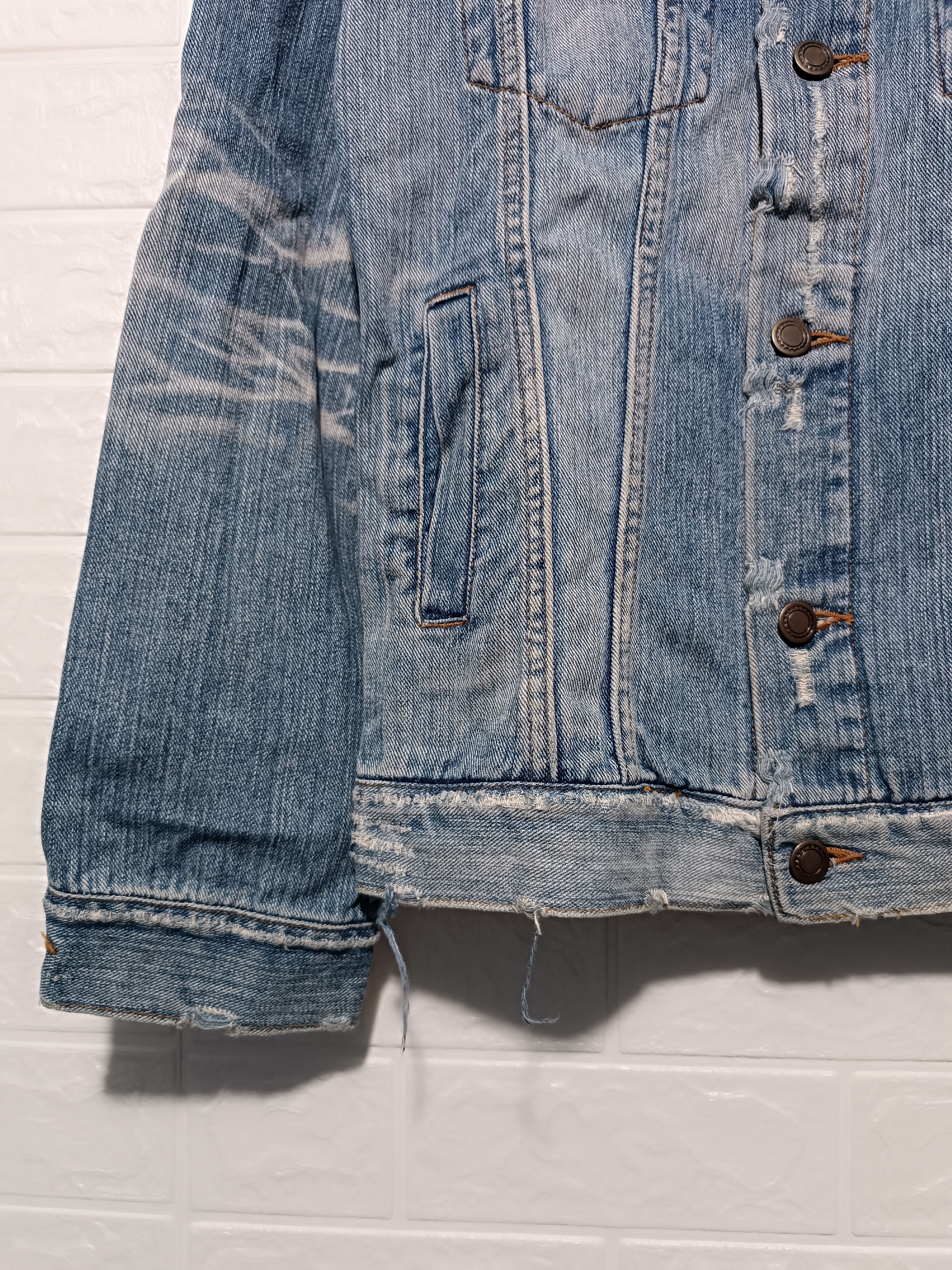 Japanese Brand Japanese Ripped Denim Jacket If Six Was Nine Style Size US M / EU 48-50 / 2 - 6 Thumbnail