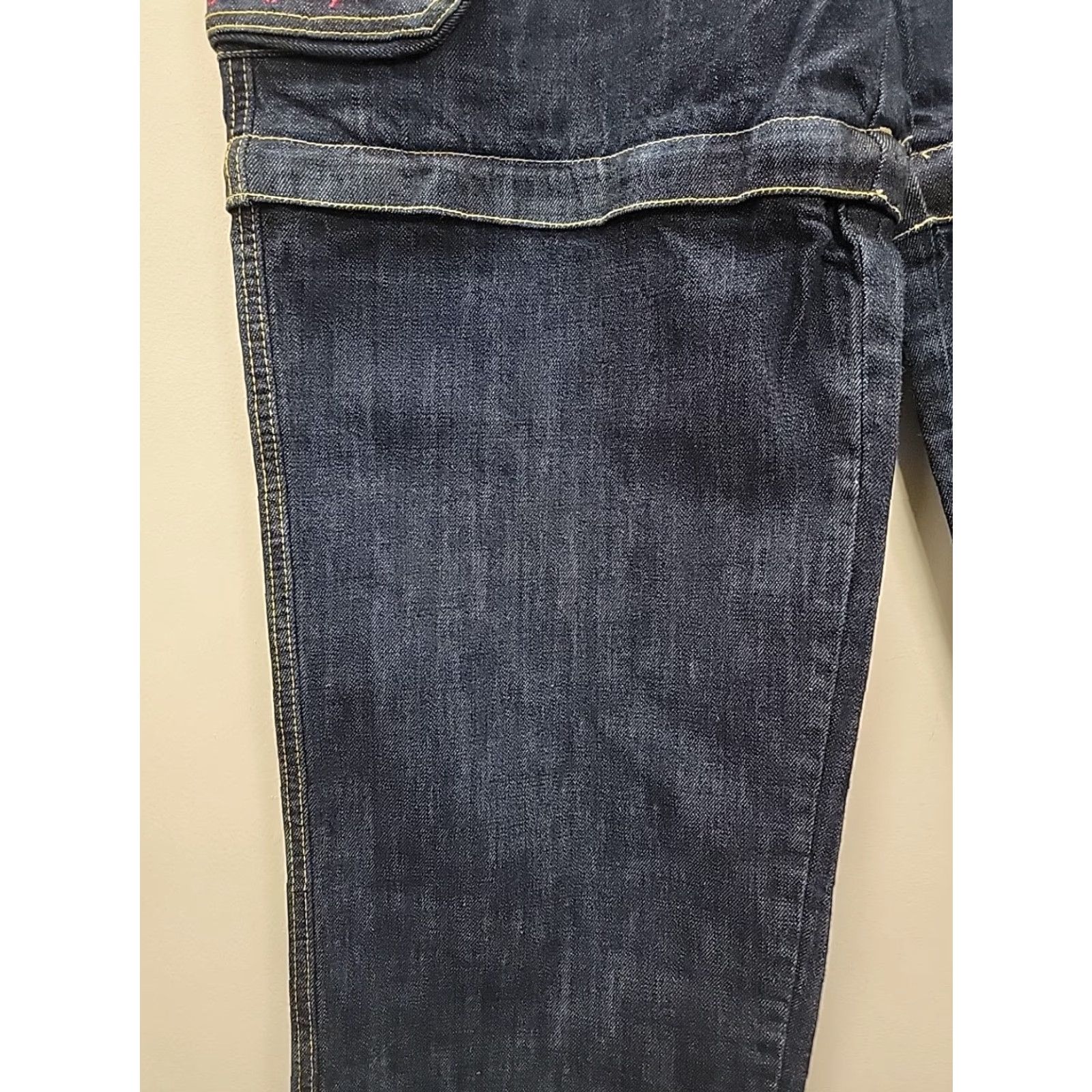 Denime VINTAGE ESCO Dungarees Jeans Mens W34 Heavy Denim Baggy Zip Off Convertible Shirt Size US 34 / EU 50 - 3 Thumbnail