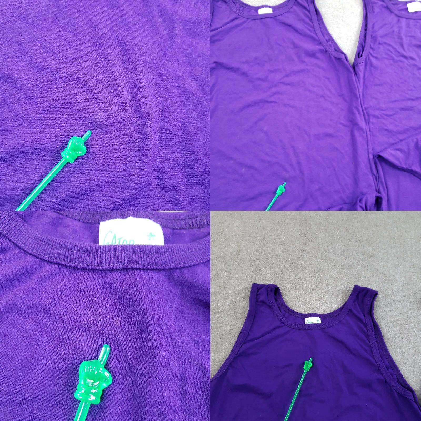 Vintage VINTAGE Gator Athletics Shirt Mens Large Purple Tank Top Lot 4 Made USA Athletic Size US L / EU 52-54 / 3 - 8 Thumbnail