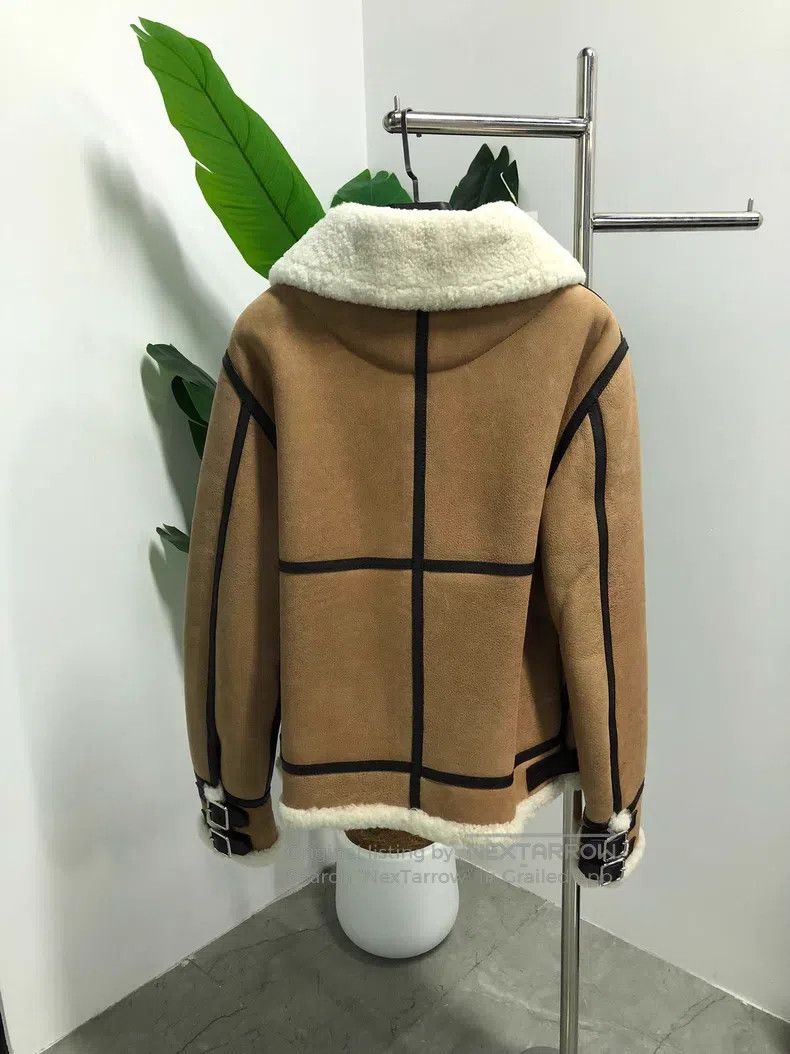 Loewe Loewe Front Zip Leather Pilot Jacket with Collar, Brown Size S / US 4 / IT 40 - 2 Thumbnail