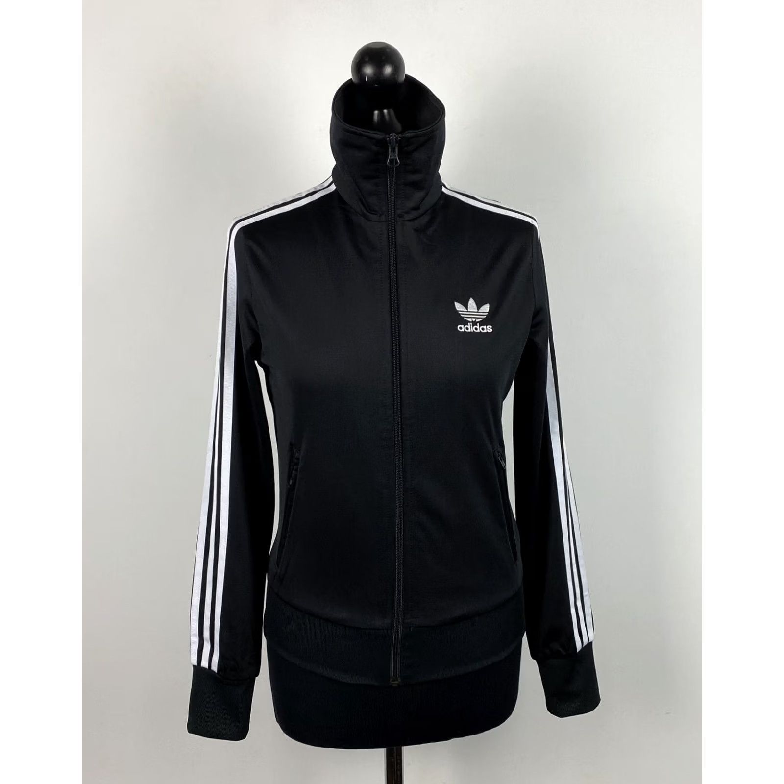 Adidas Adidas Originals Track Jacket Womens Black UK 8 Adult Regular Size Shirt? Size M / US 6-8 / IT 42-44 - 2 Thumbnail