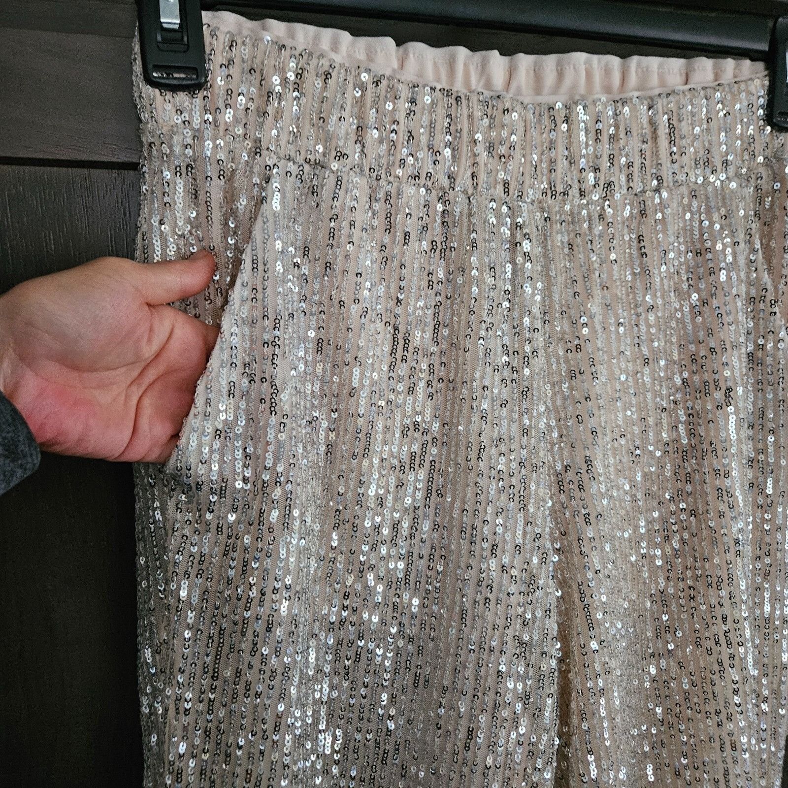Loft Loft Petites XS Sequin Jogger Pants Gold Sparkly Elastic Wai Size 26" / US 2 / IT 38 - 11 Thumbnail