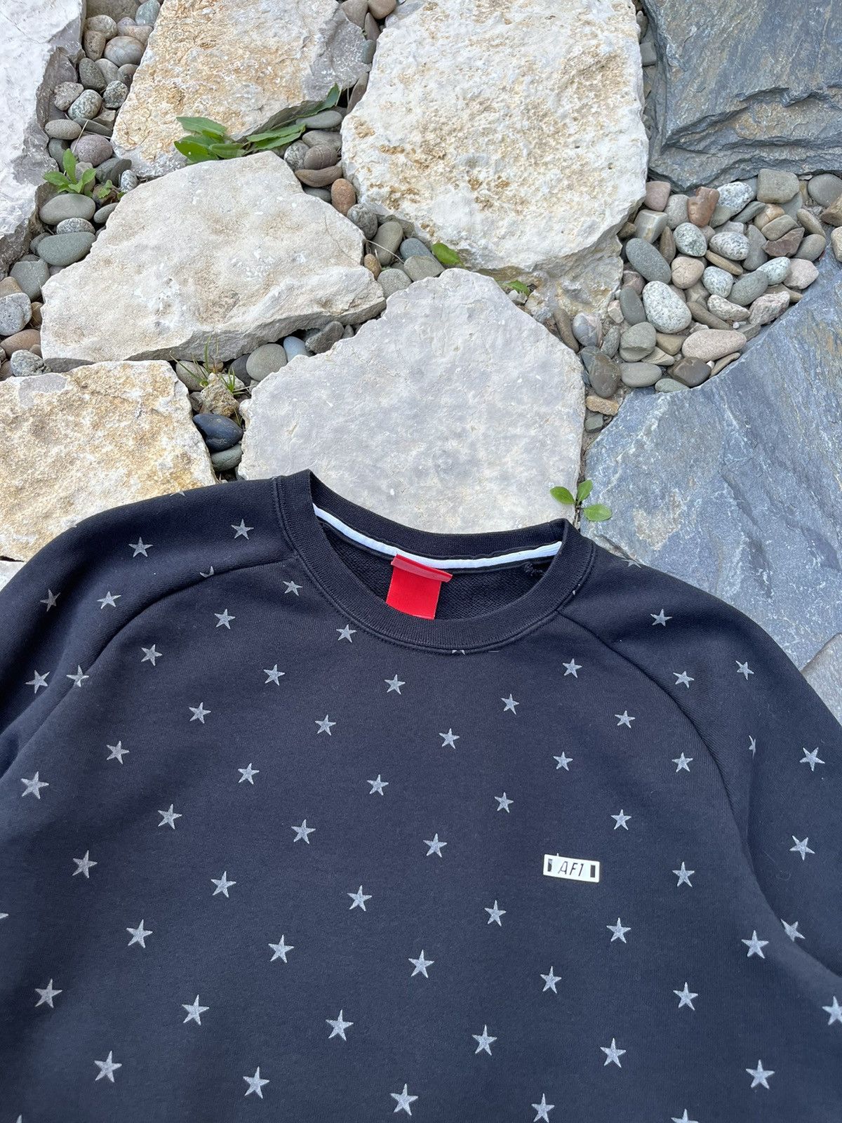 Nike × Vintage rare Nike AF1 Air Force 1 sweatshirt star all over print Size US M / EU 48-50 / 2 - 10 Thumbnail