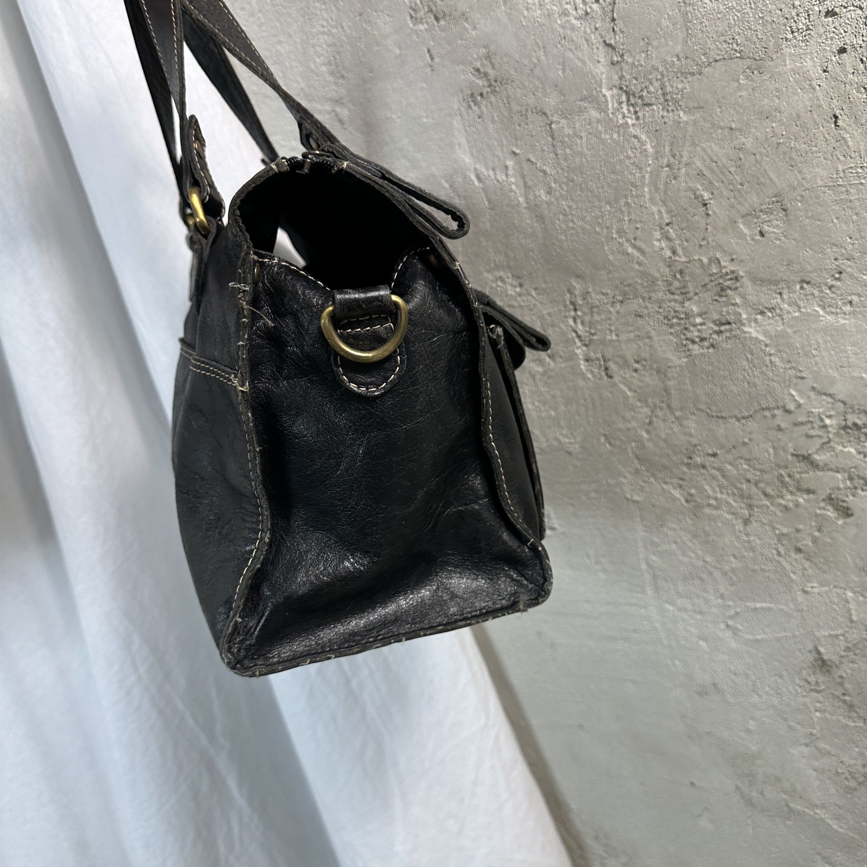 Vintage Vintage Leather Bag Size ONE SIZE - 4 Thumbnail