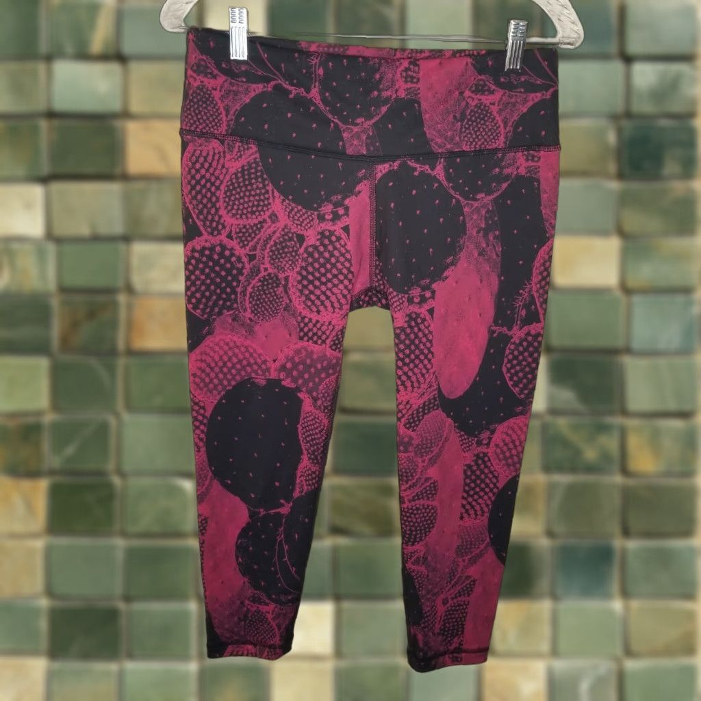 Pinko UINTAH Women's Pink Black Yoga Leggings Size 3 Compression Activewear Size 26" / US 2 / IT 38 - 1 Thumbnail